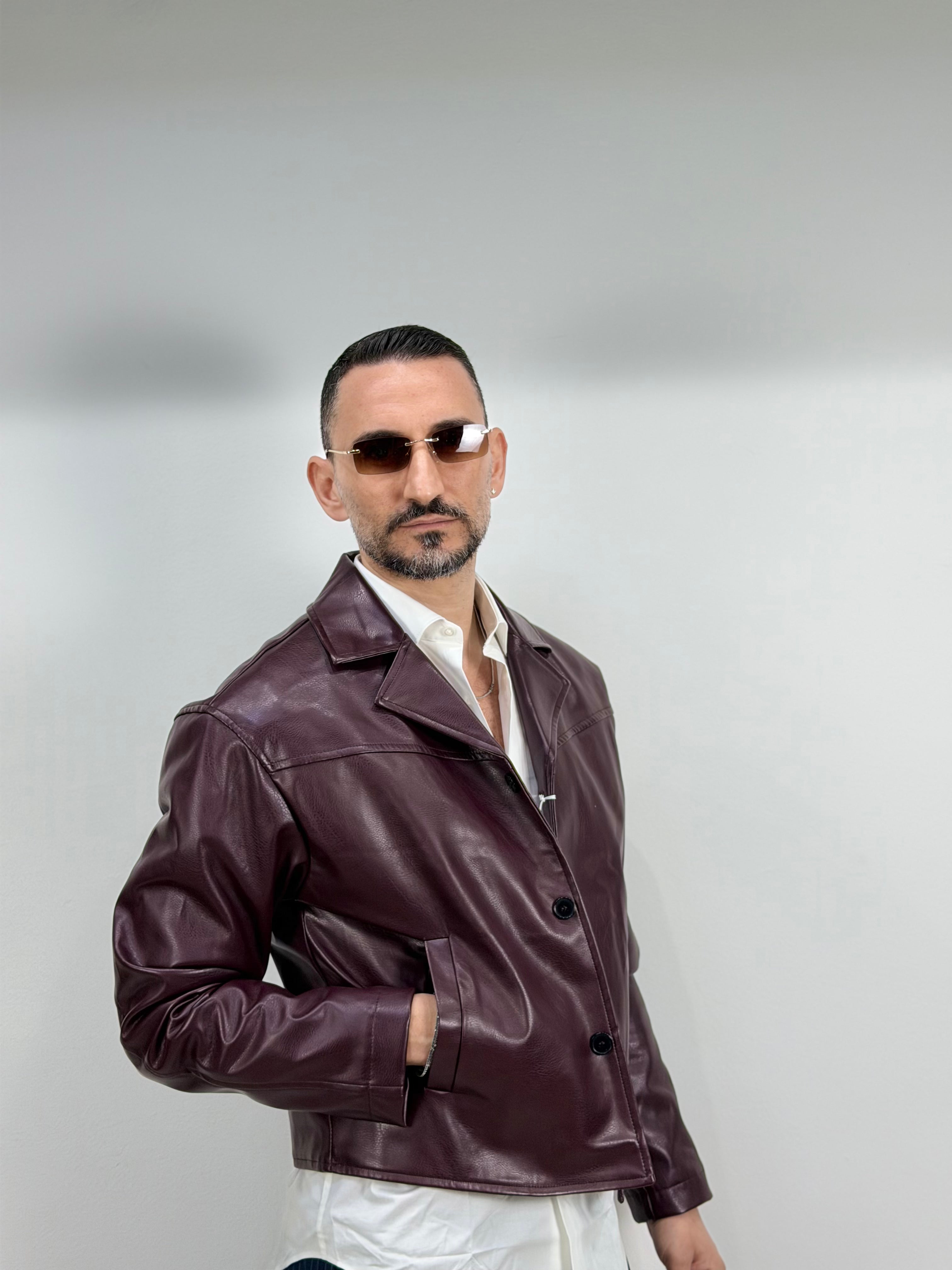 BOARD JACKET IN ECOPELLE