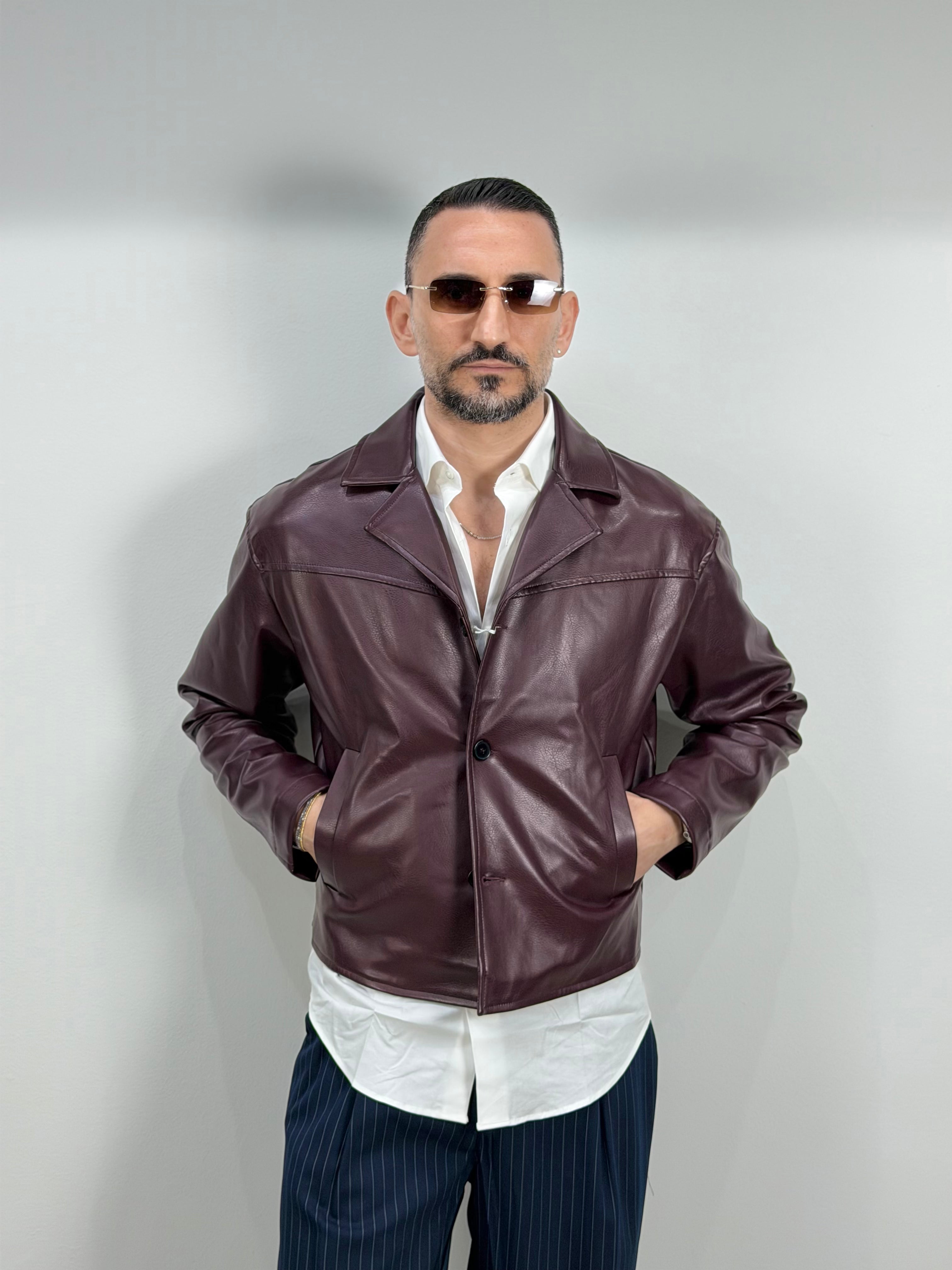 BOARD JACKET IN ECOPELLE