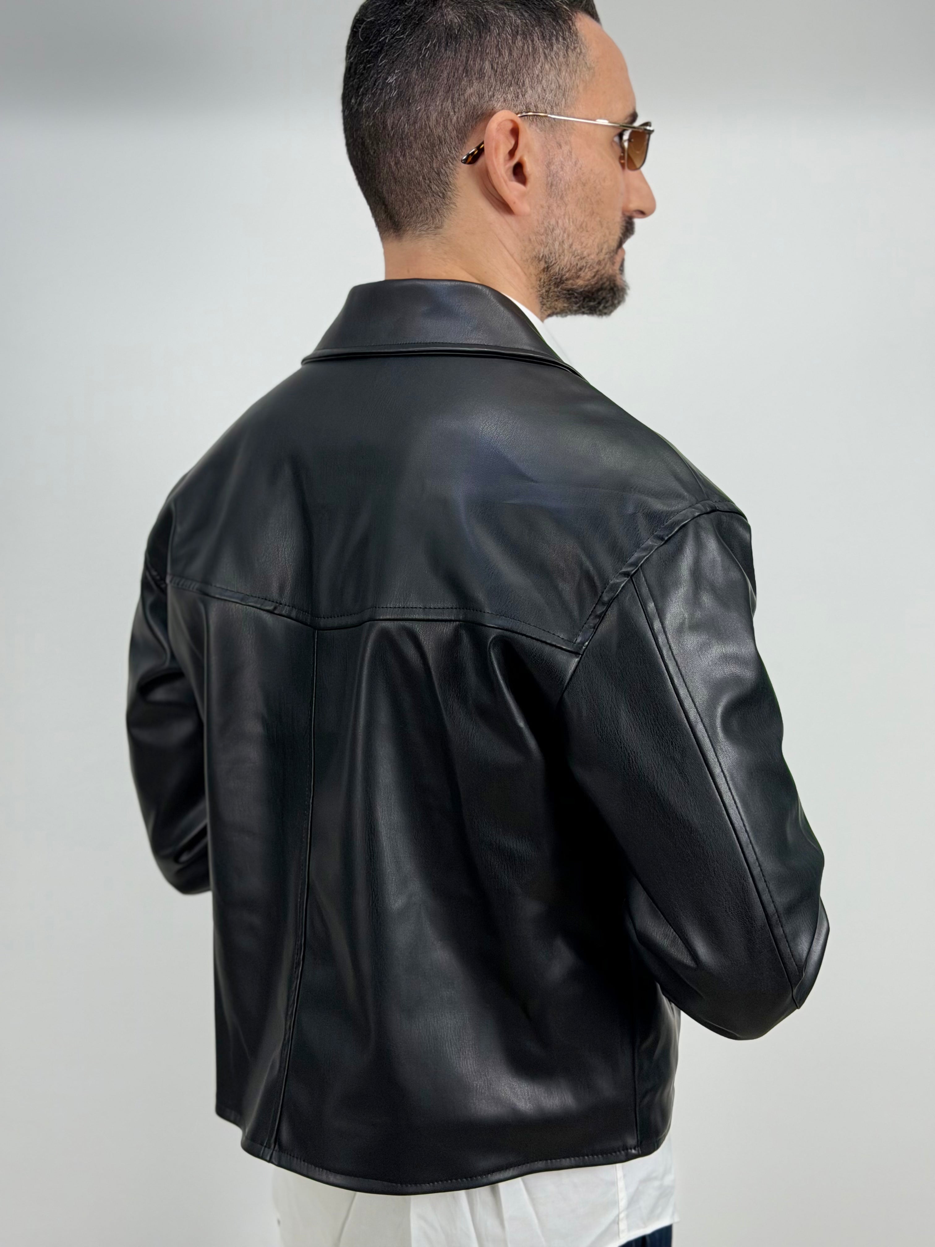 BOARD JACKET IN ECOPELLE