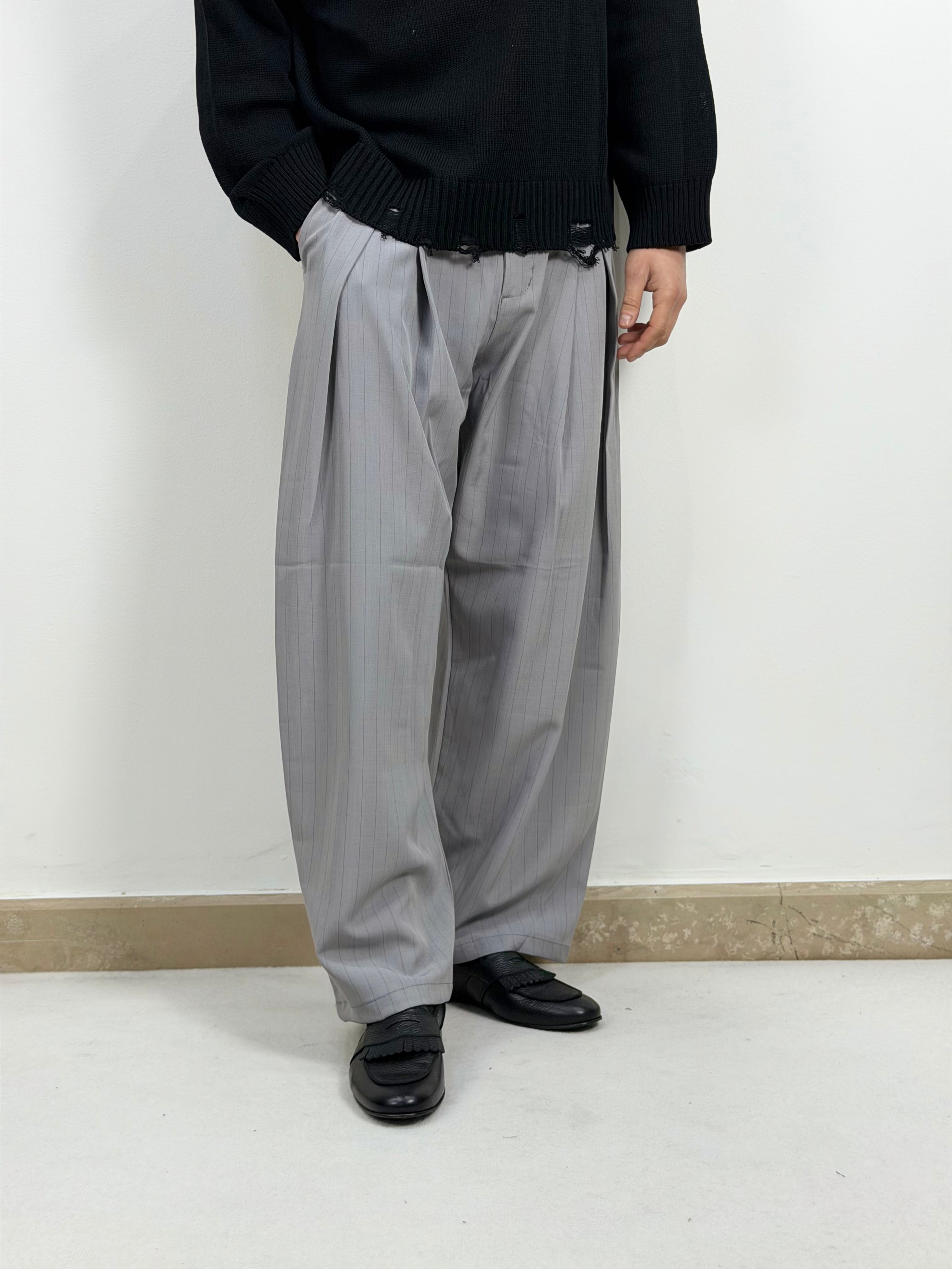PANTALONE SUPER PINCES GESSATO