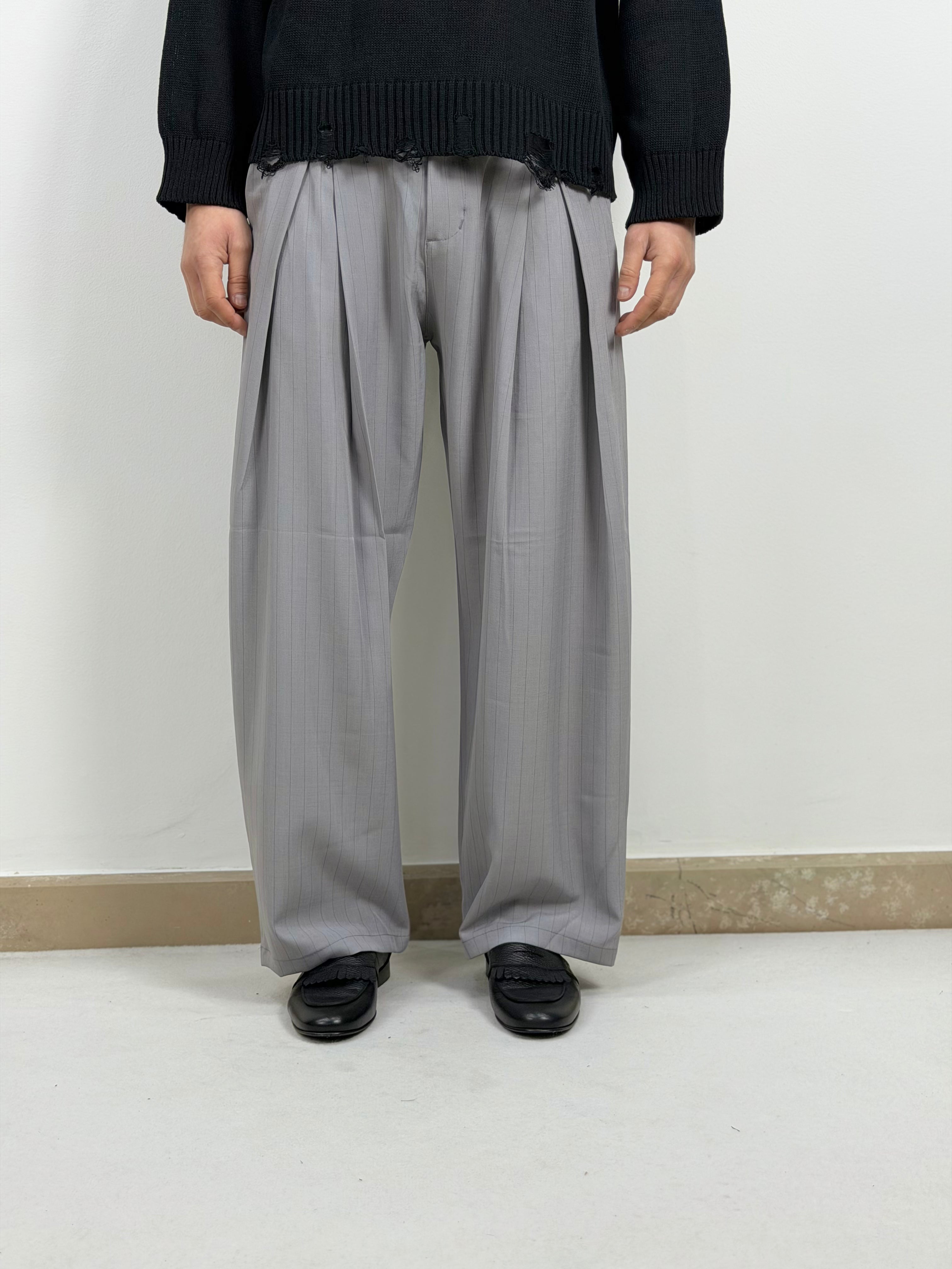 PANTALONE SUPER PINCES GESSATO