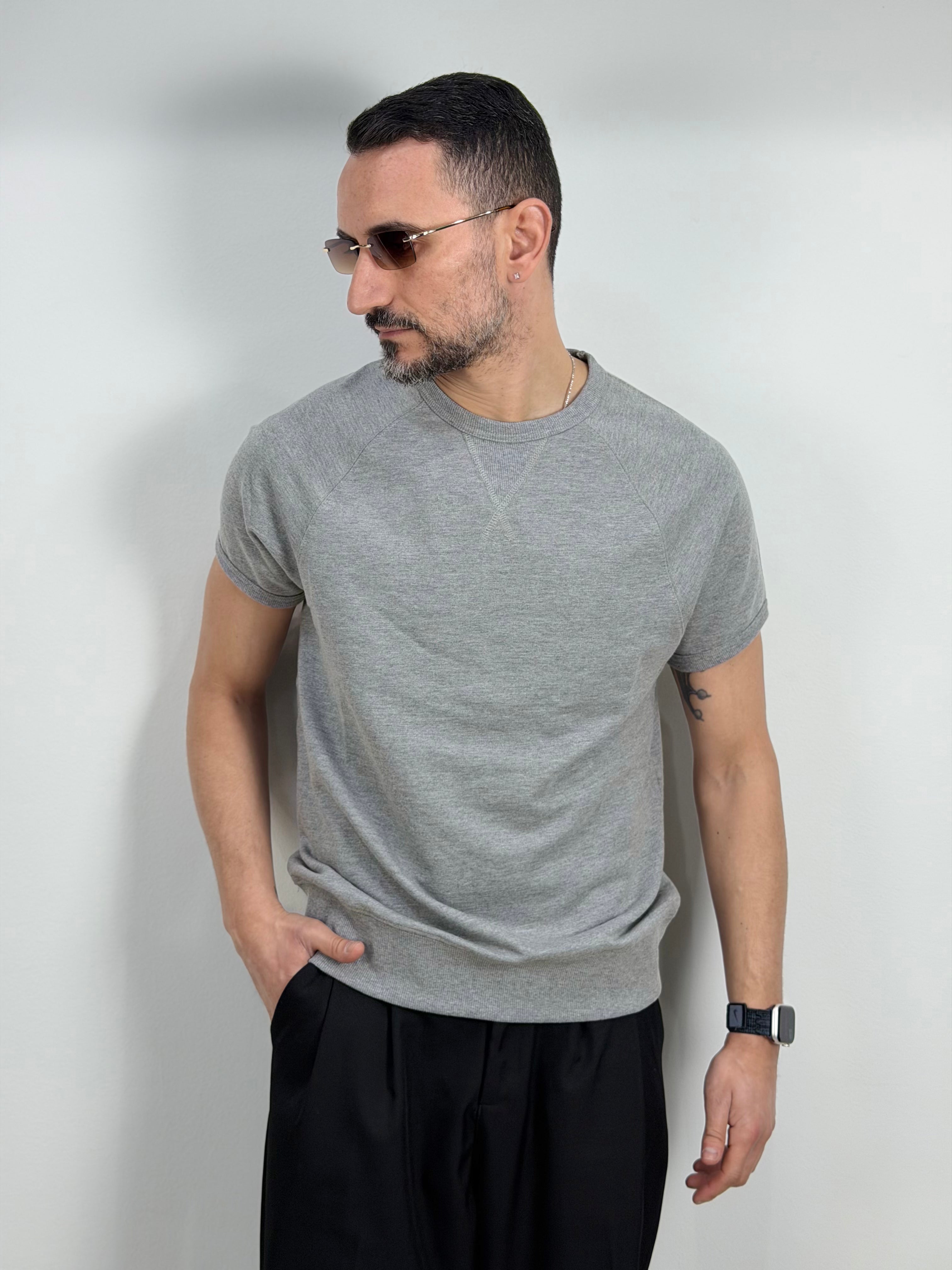 FELPA MANICA CORTA IN JERSEY