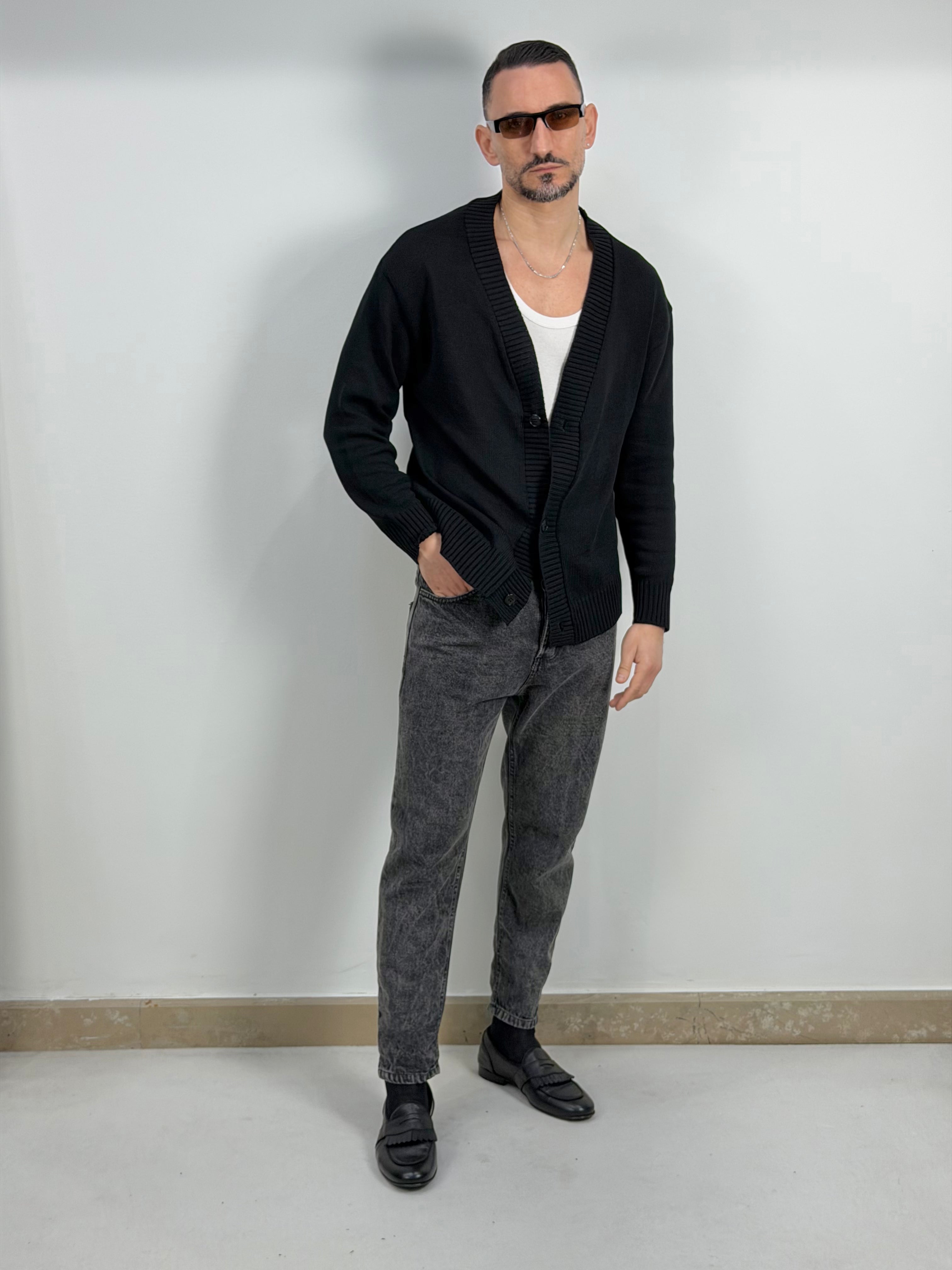 CARDIGAN IN FILO OVER