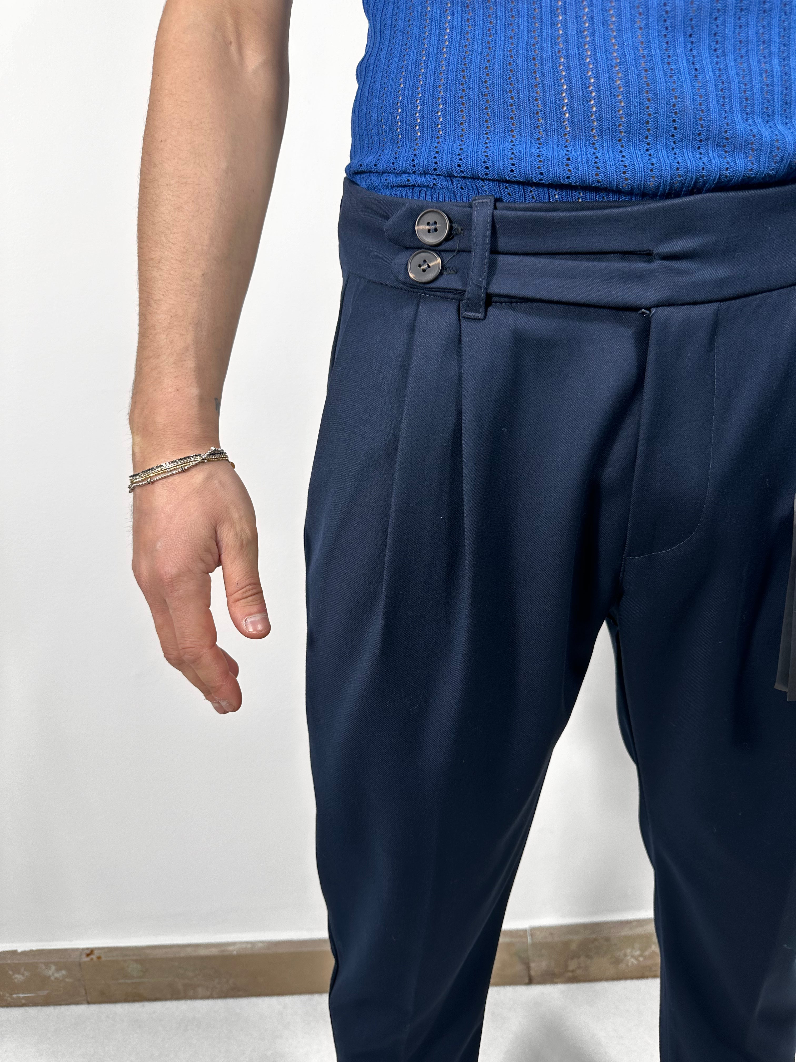 PANTALONE VITA ALTA BIFORCATO