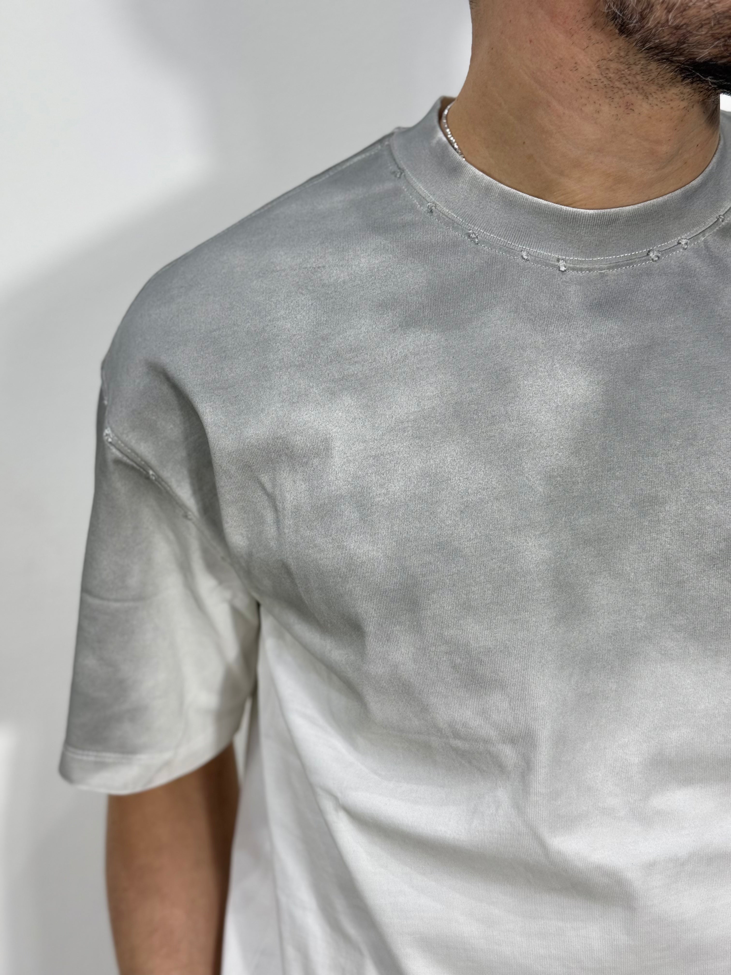 T SHIRT CROPPED  BICOLOR