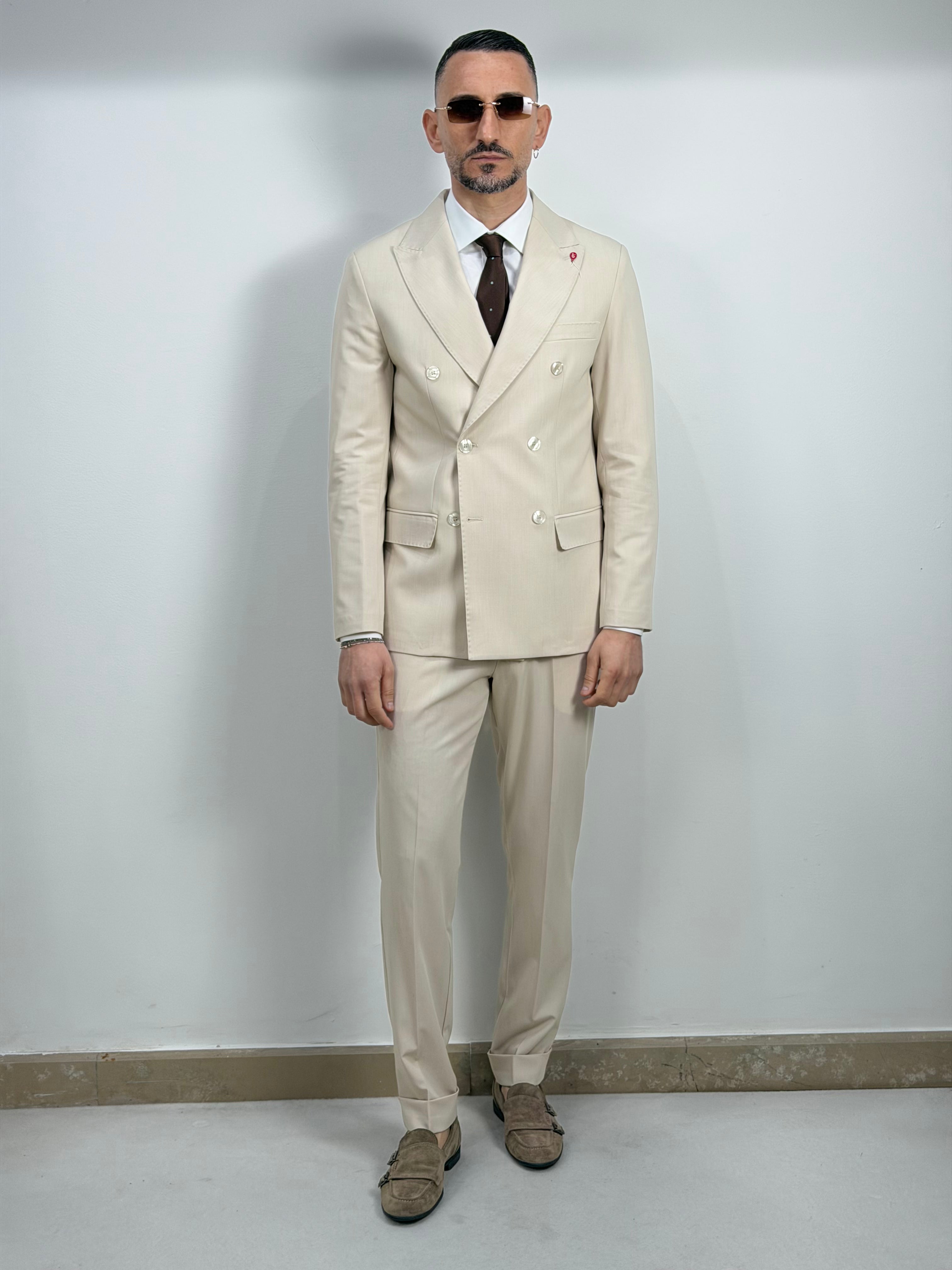 ABITO DOPPIOPETTO IN FRESCO LANA