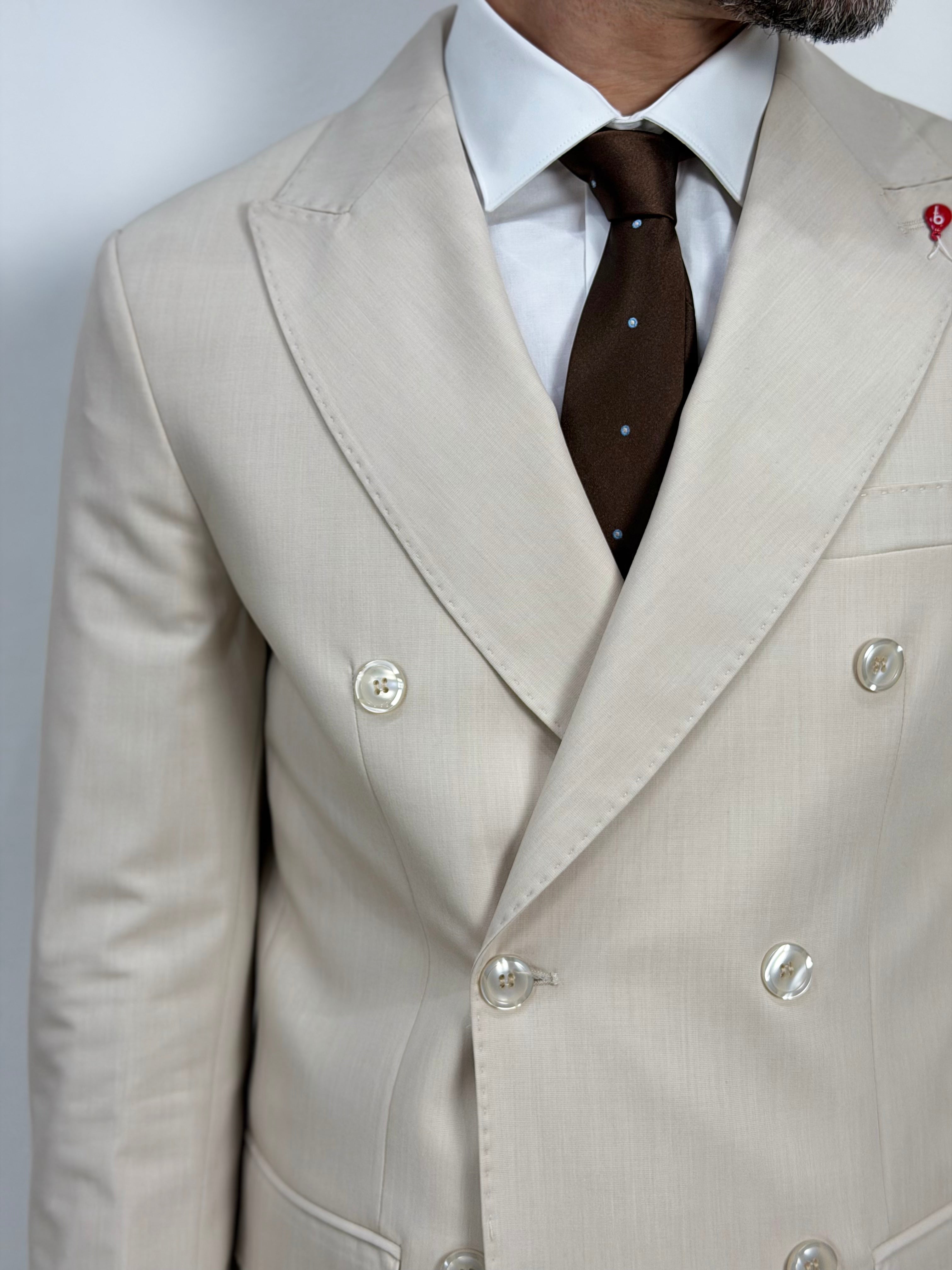 ABITO DOPPIOPETTO IN FRESCO LANA