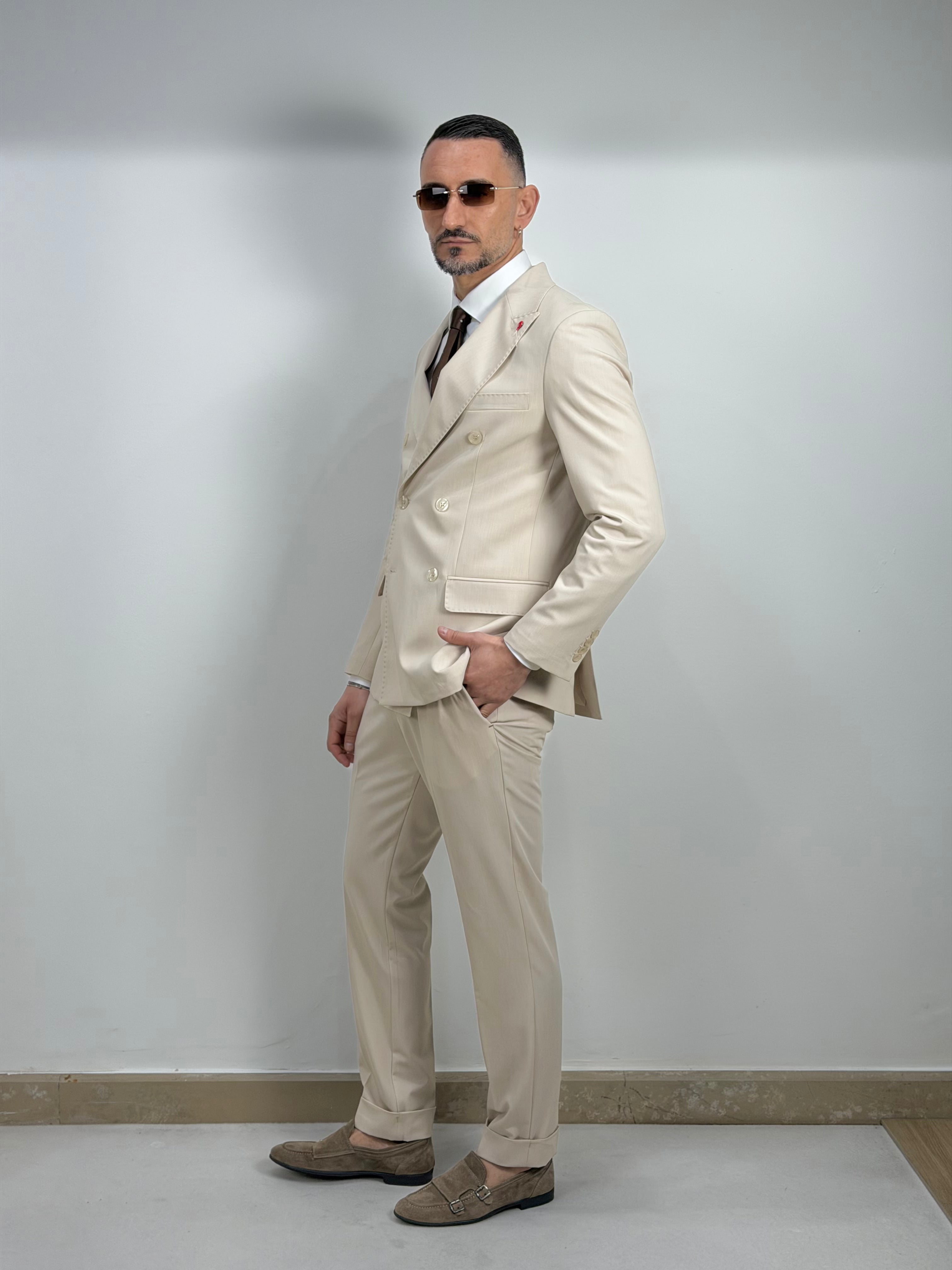 ABITO DOPPIOPETTO IN FRESCO LANA