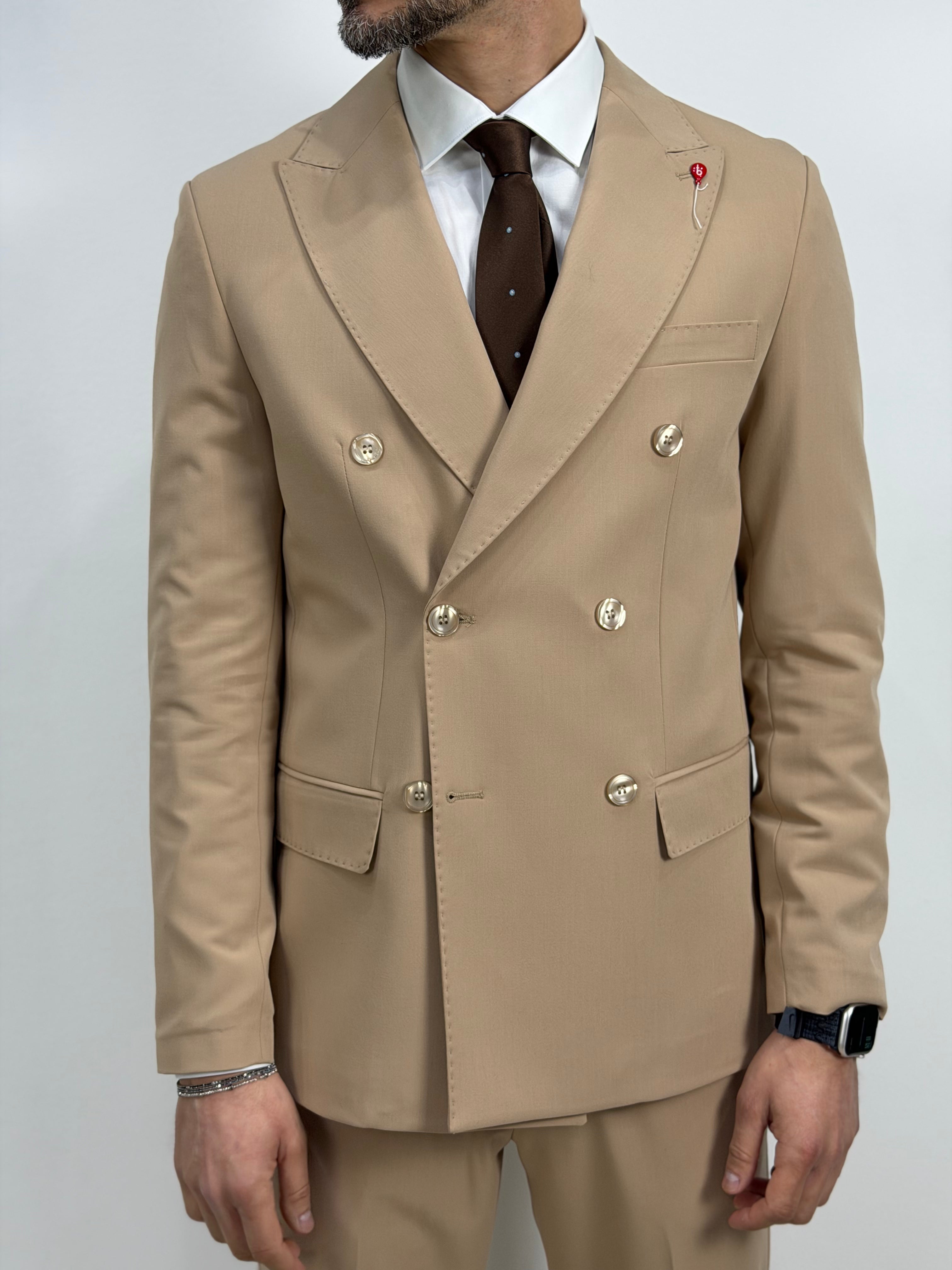 ABITO DOPPIOPETTO IN FRESCO LANA