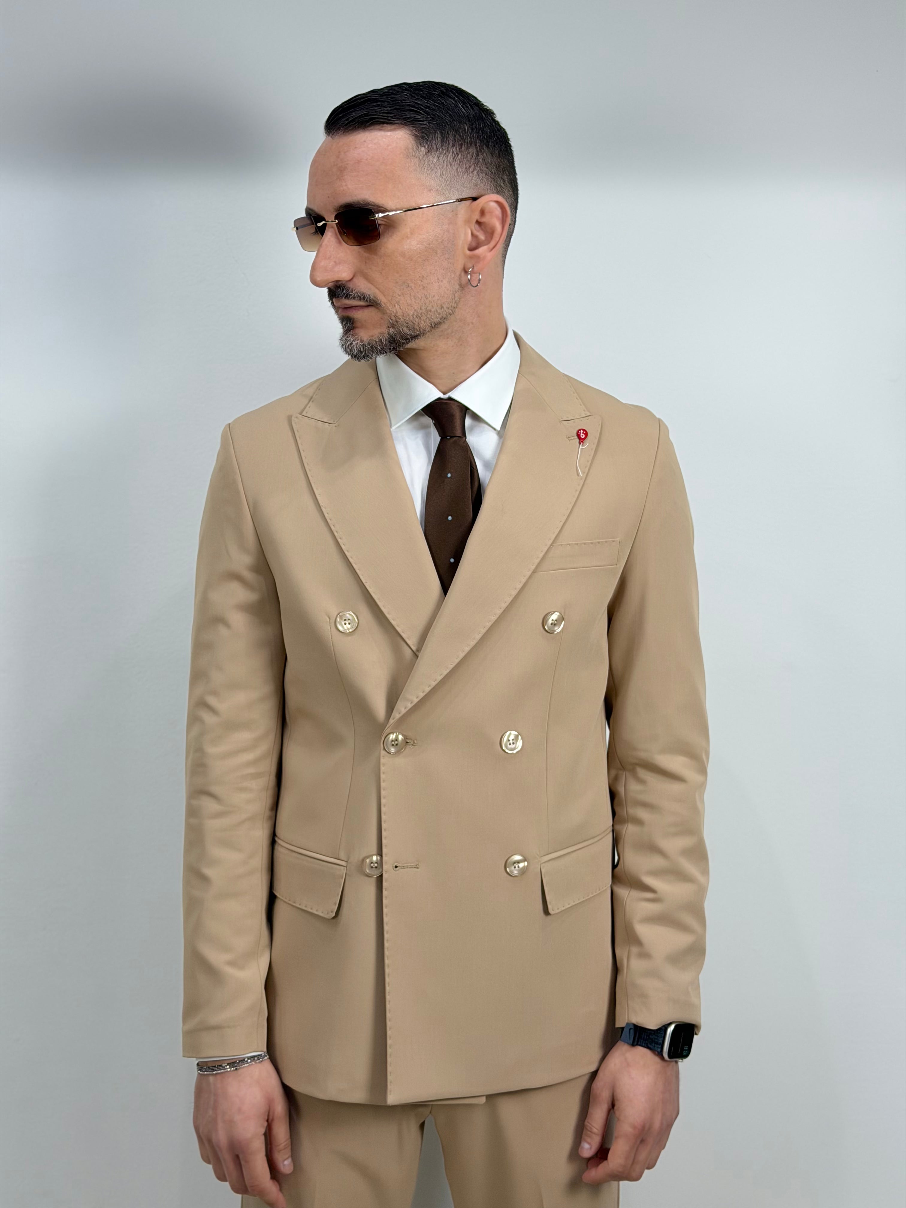 ABITO DOPPIOPETTO IN FRESCO LANA