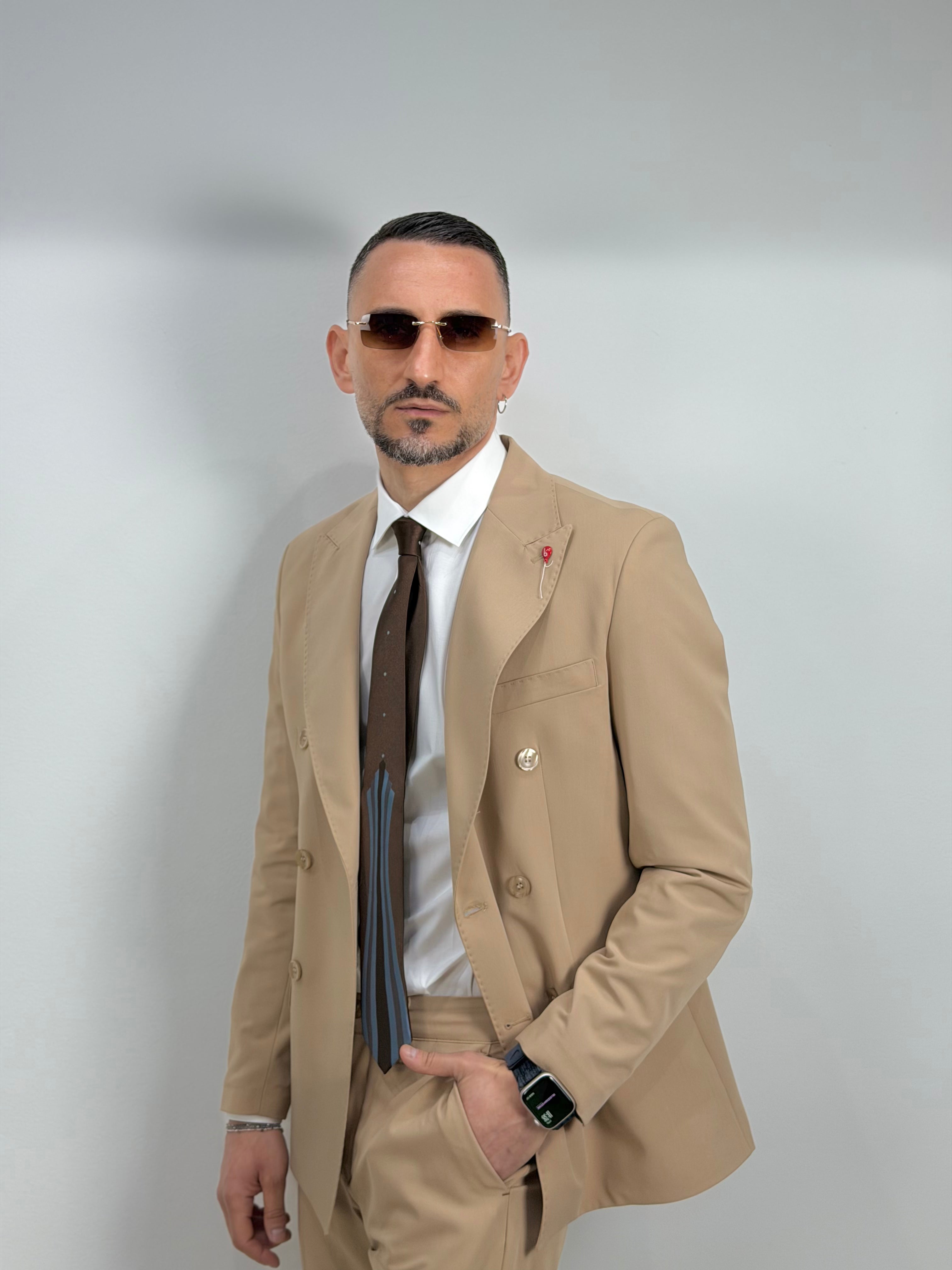 ABITO DOPPIOPETTO IN FRESCO LANA