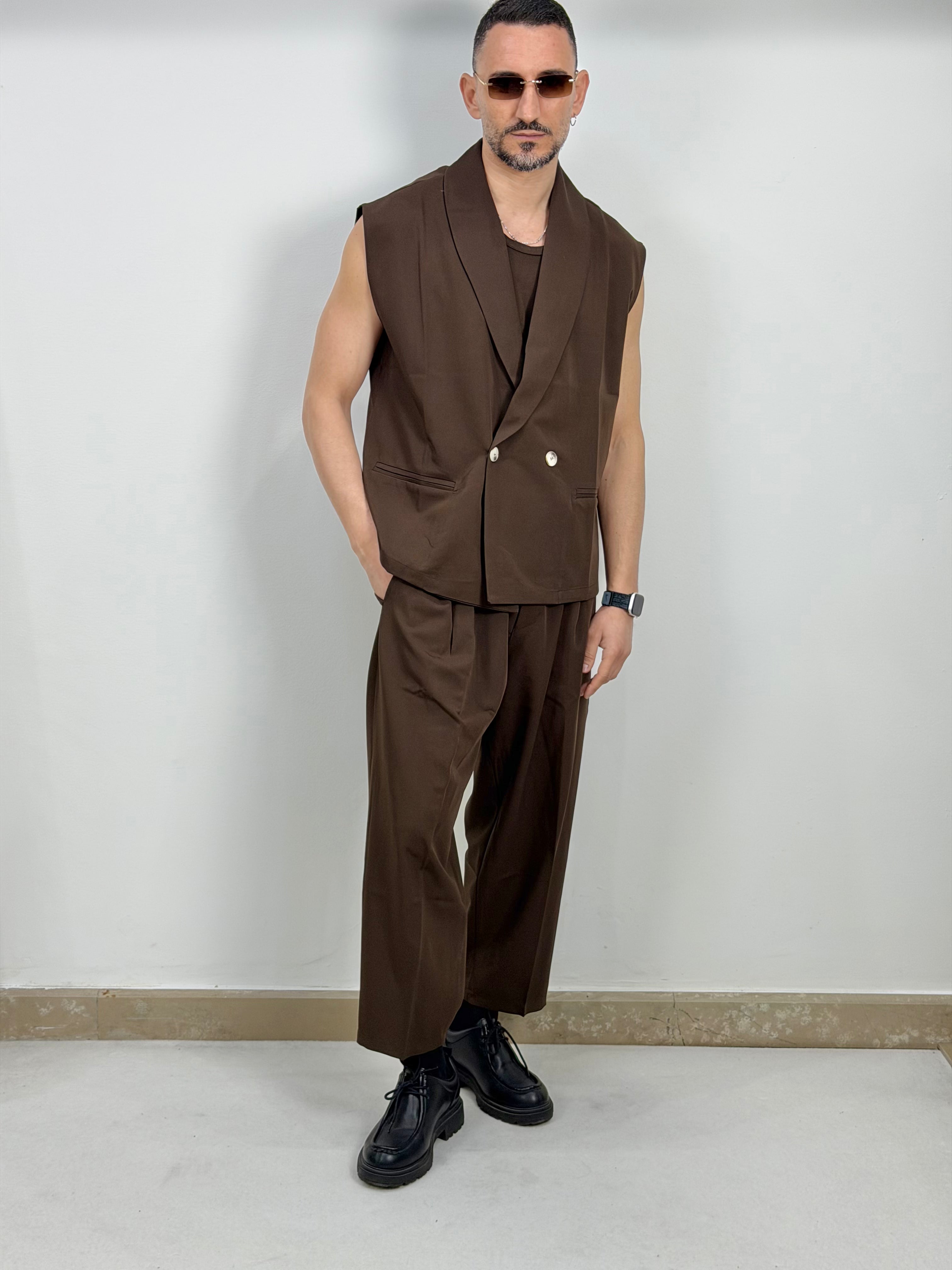 COORDINATO SMANICATO