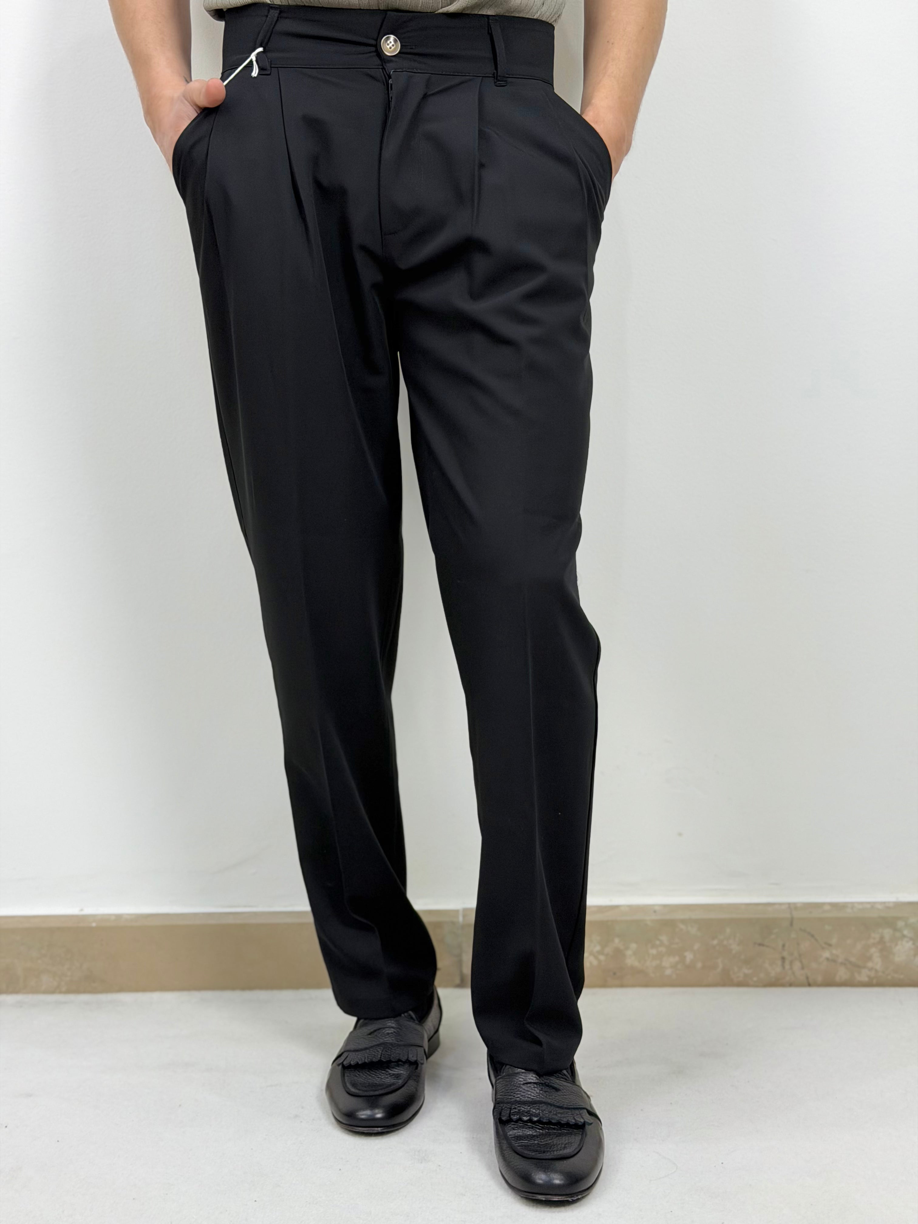 PANTALONI LOOSE FIT BUSTINO ALTO