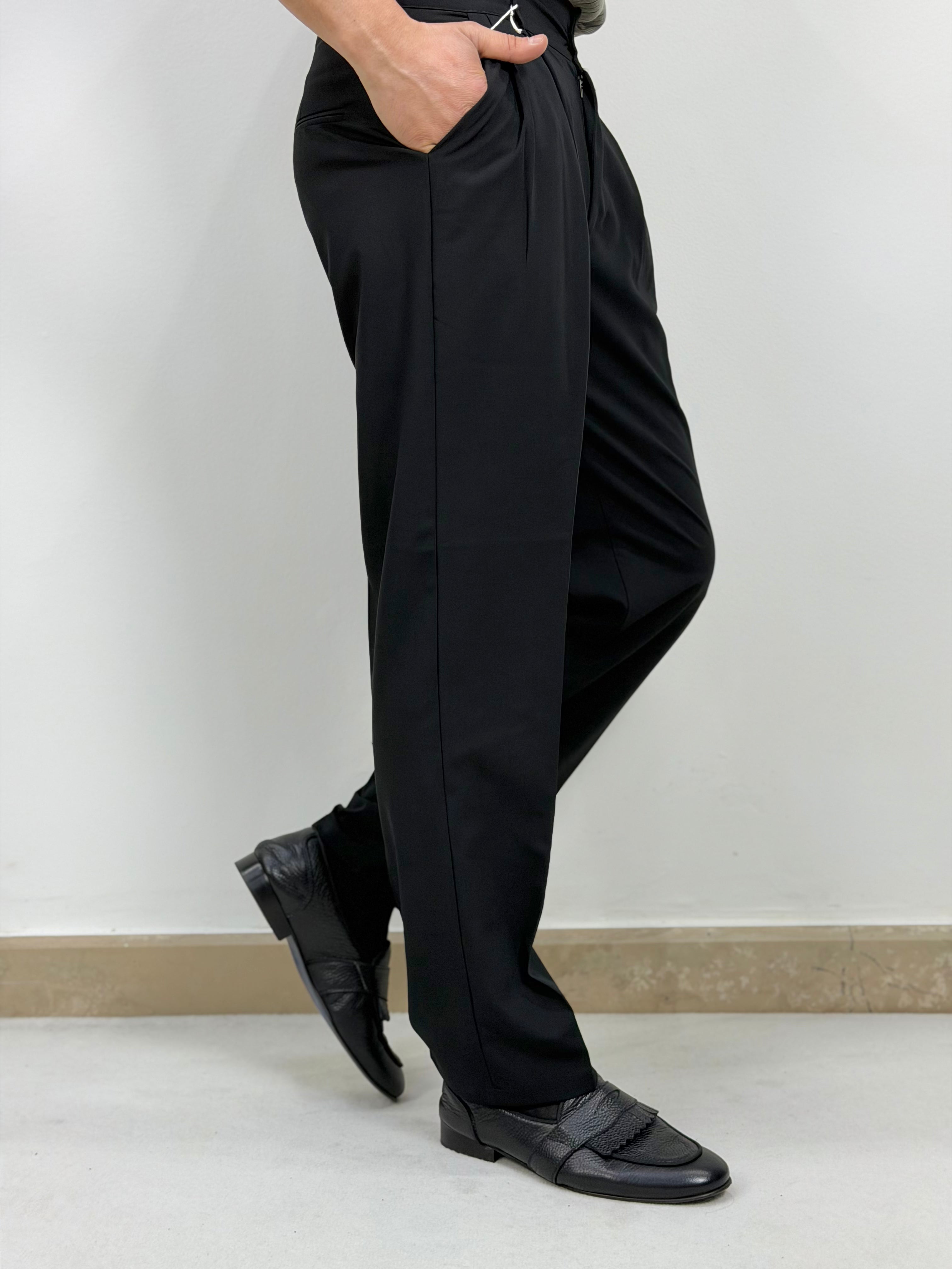 PANTALONI LOOSE FIT BUSTINO ALTO