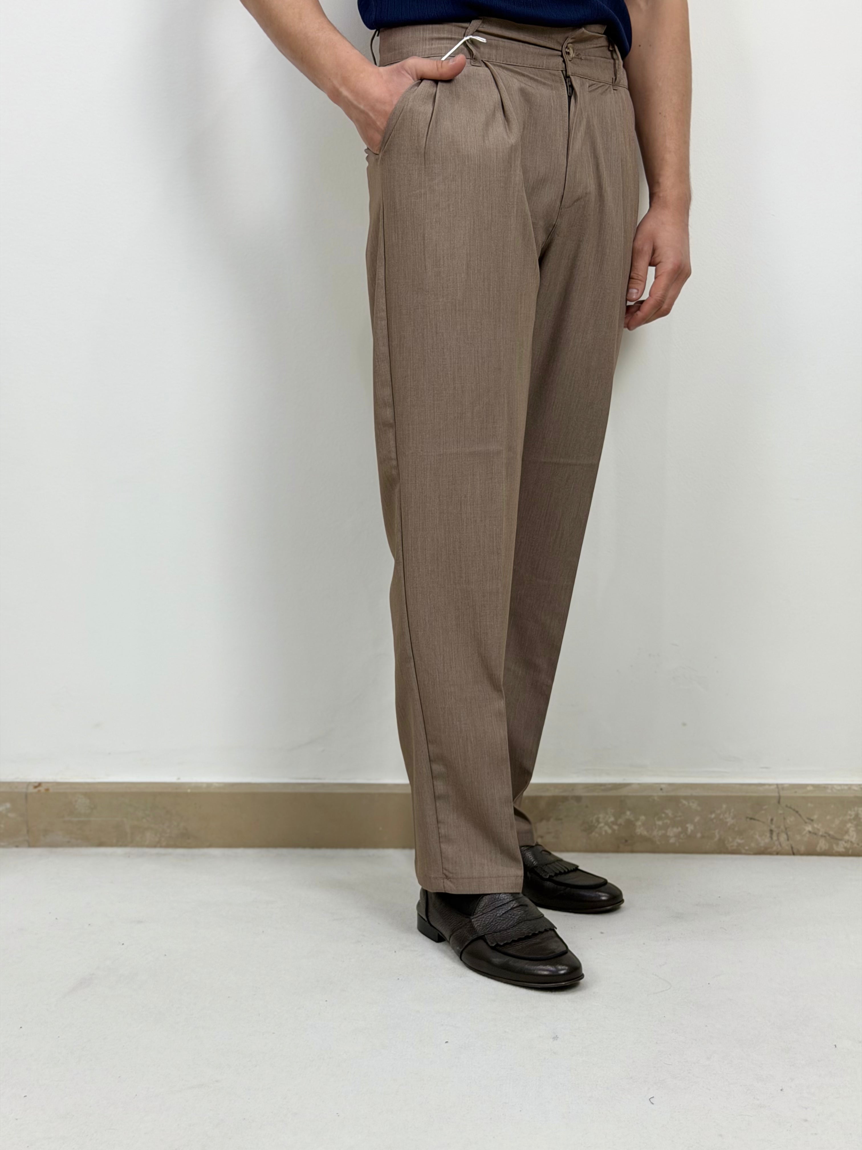 PANTALONI LOOSE FIT BUSTINO ALTO