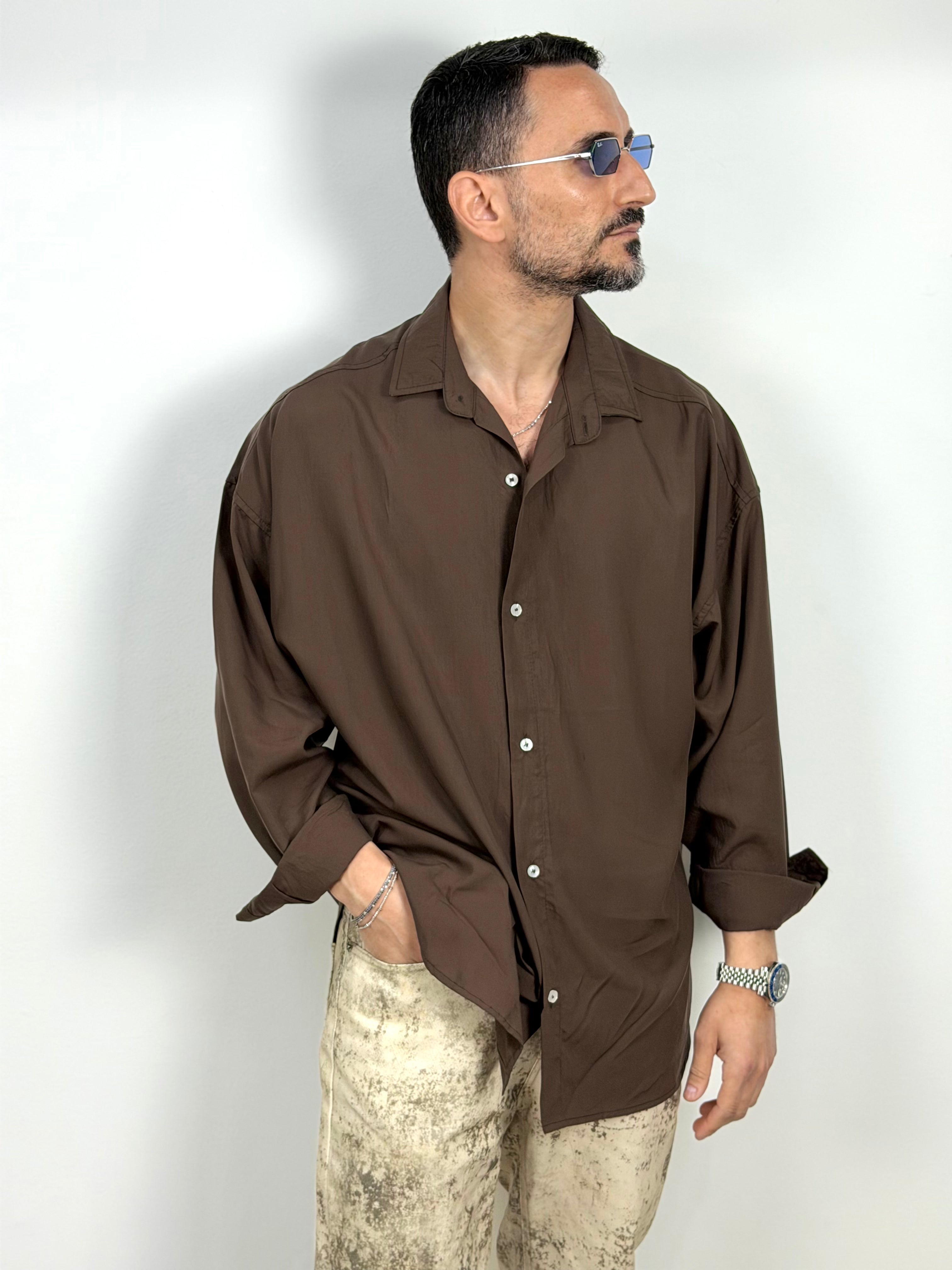 CAMICIA VISCOSA OVER