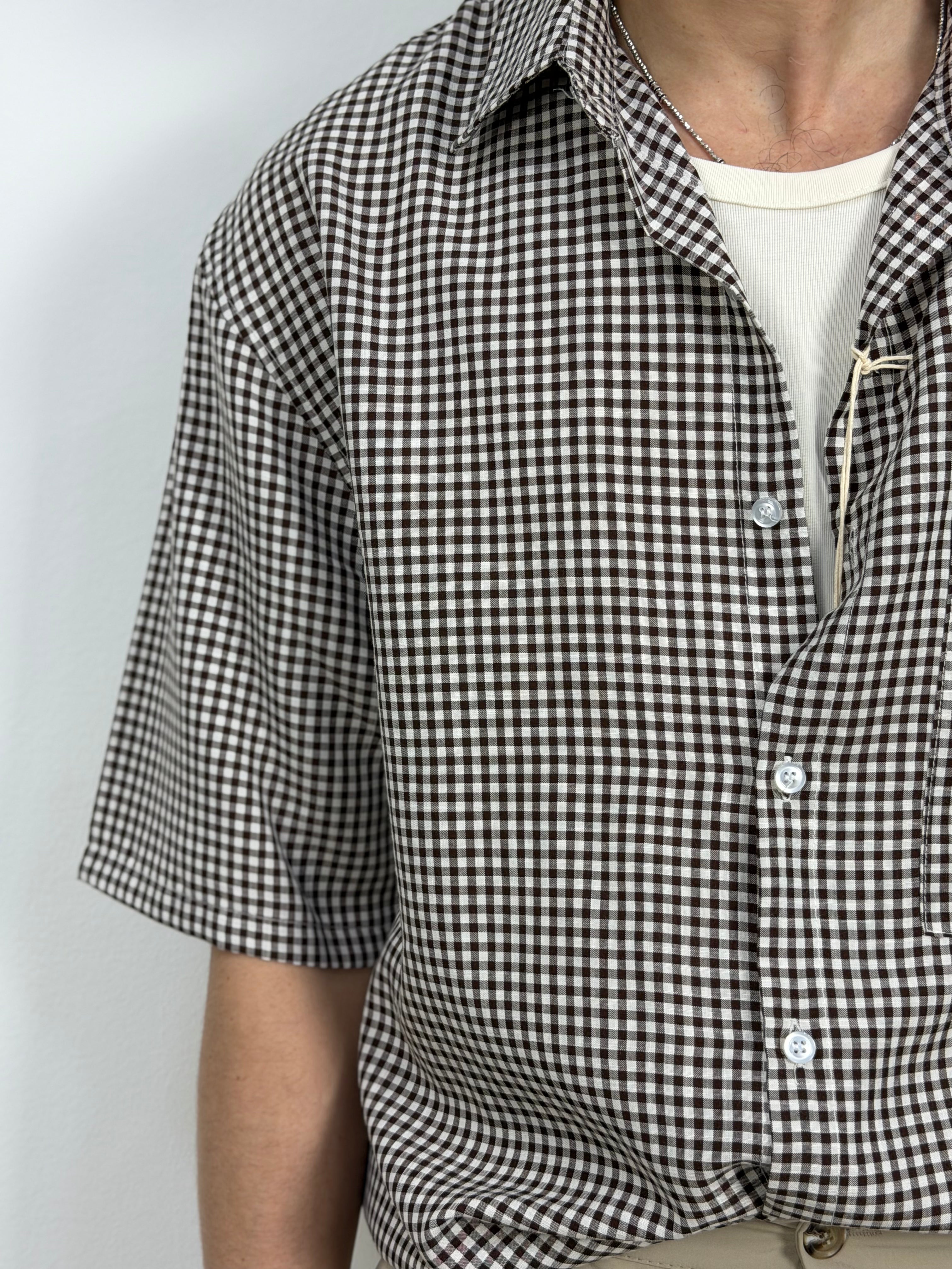 CAMICIA A QUADRI MANICA CORTA