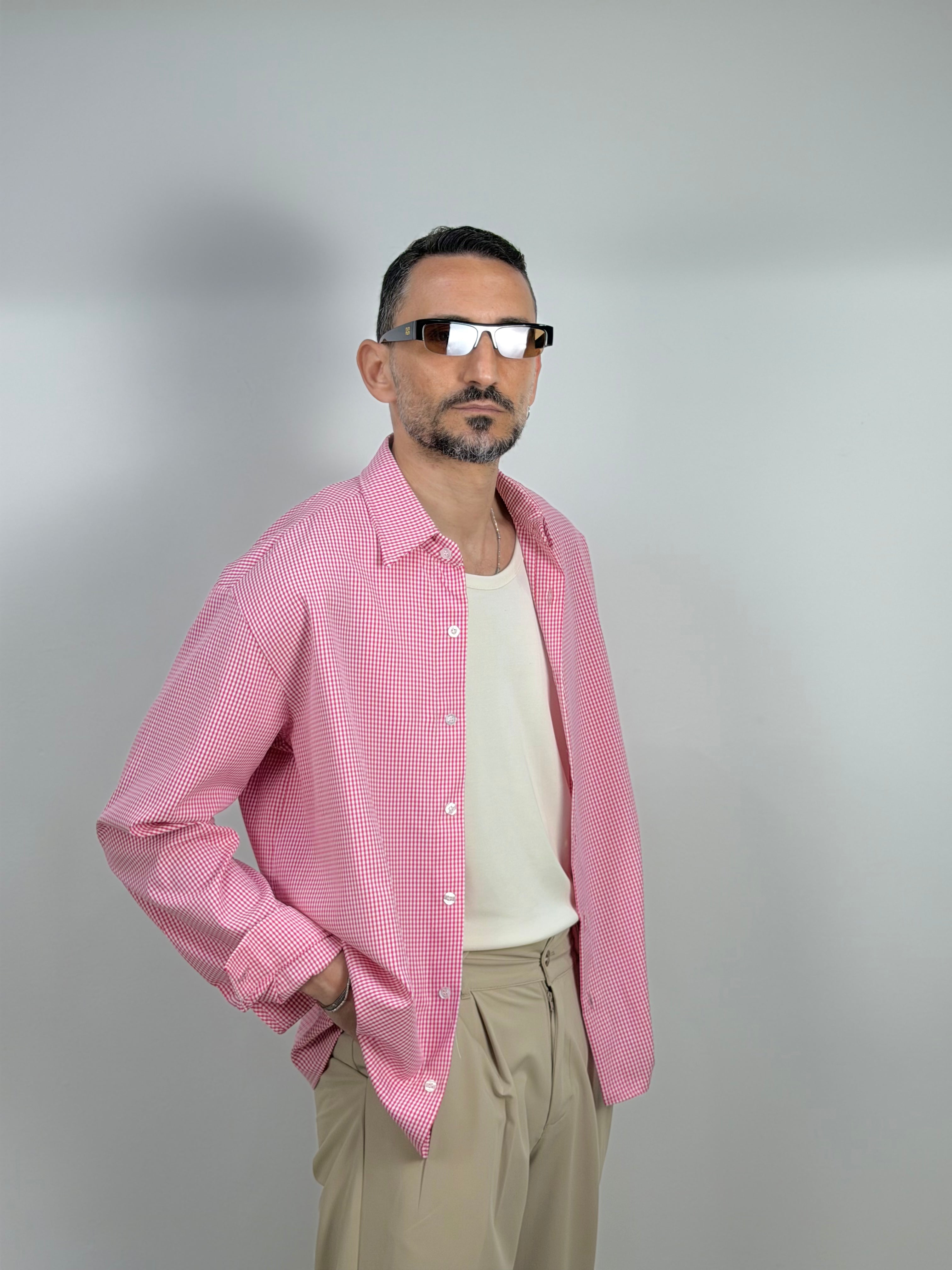 CAMICIA A QUADRI MANICA LUNGA