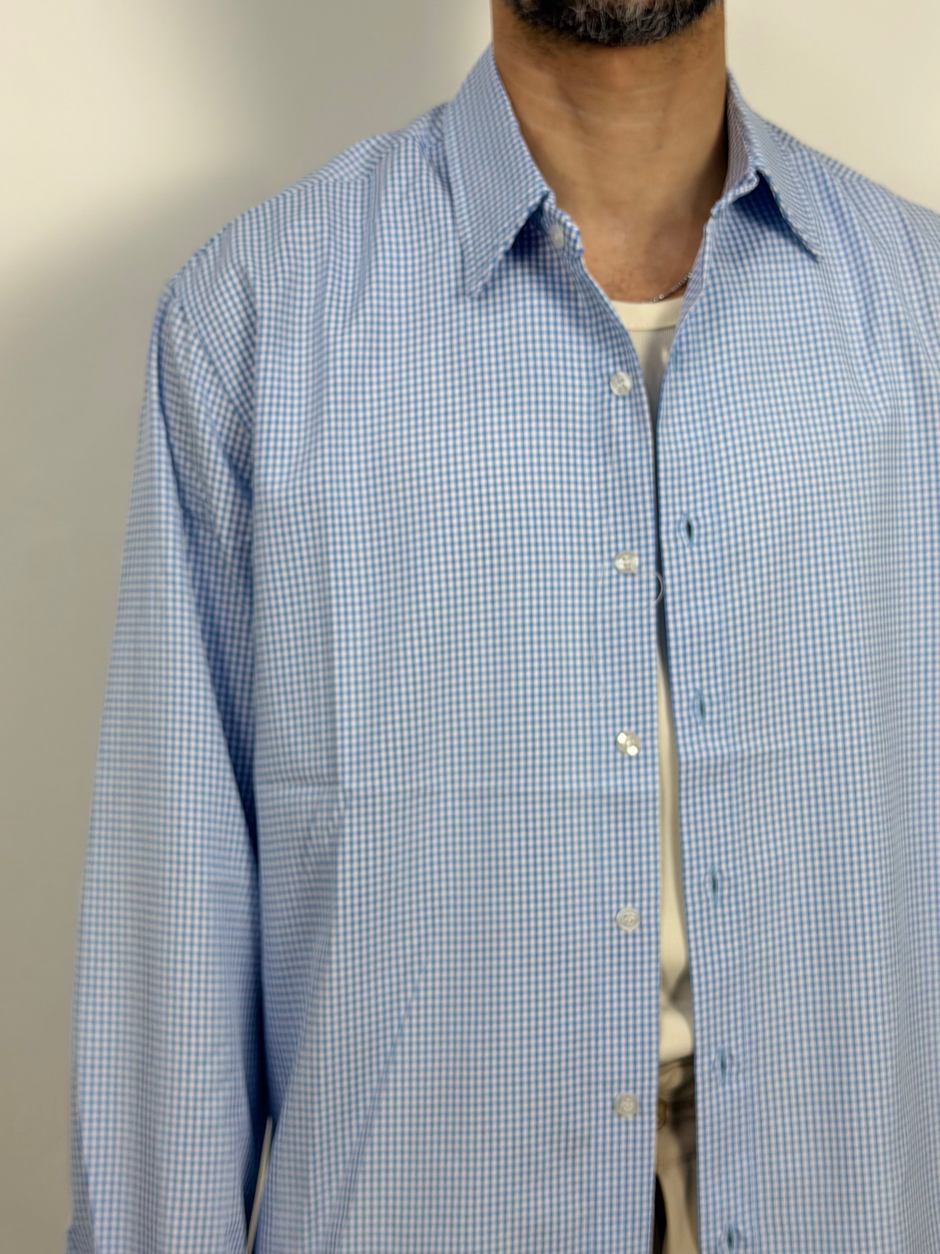 CAMICIA A QUADRI MANICA LUNGA