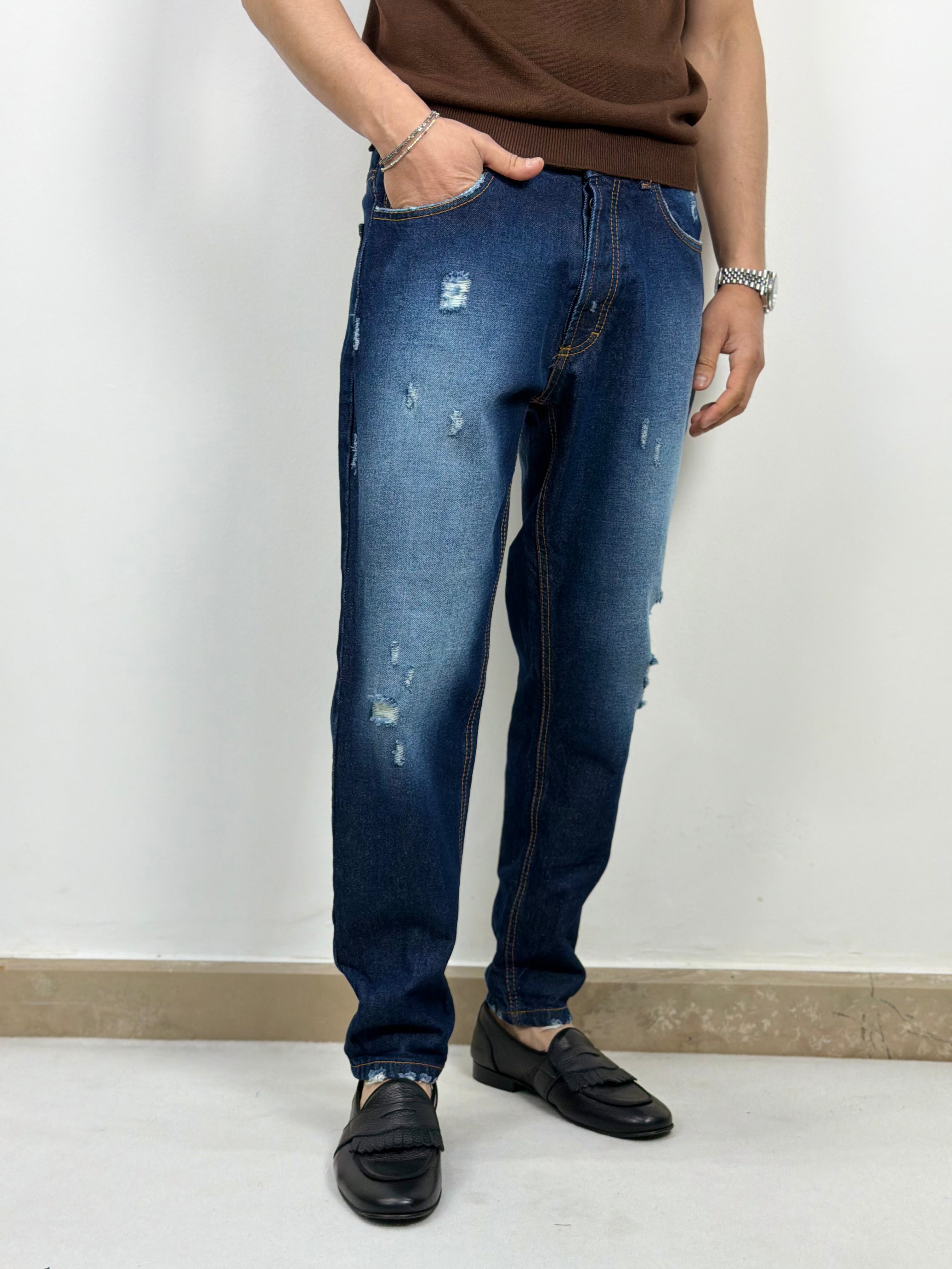JEANS LAVAGGIO ZERO SLAVATO CAPRI FIT