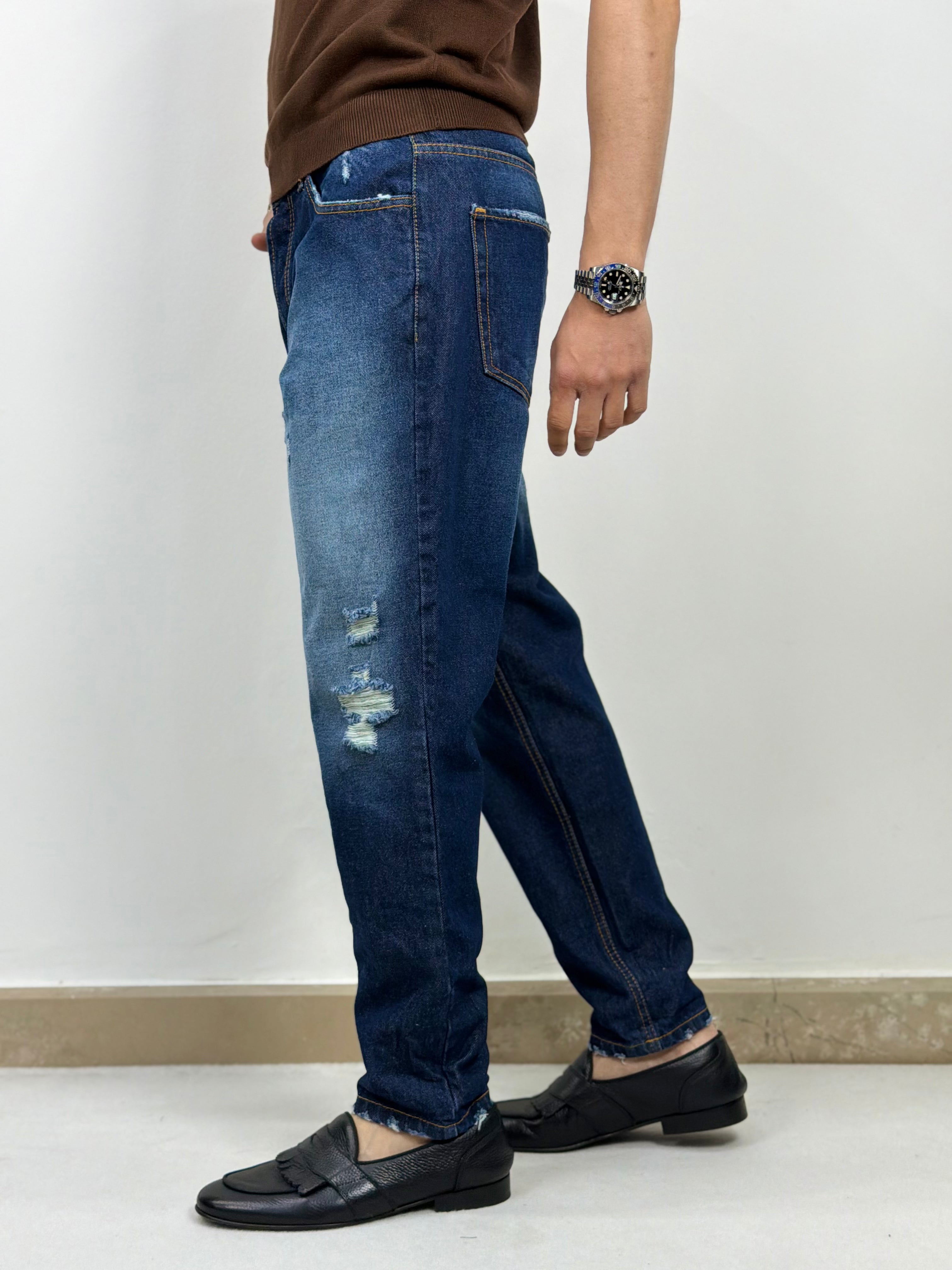 JEANS LAVAGGIO ZERO SLAVATO CAPRI FIT