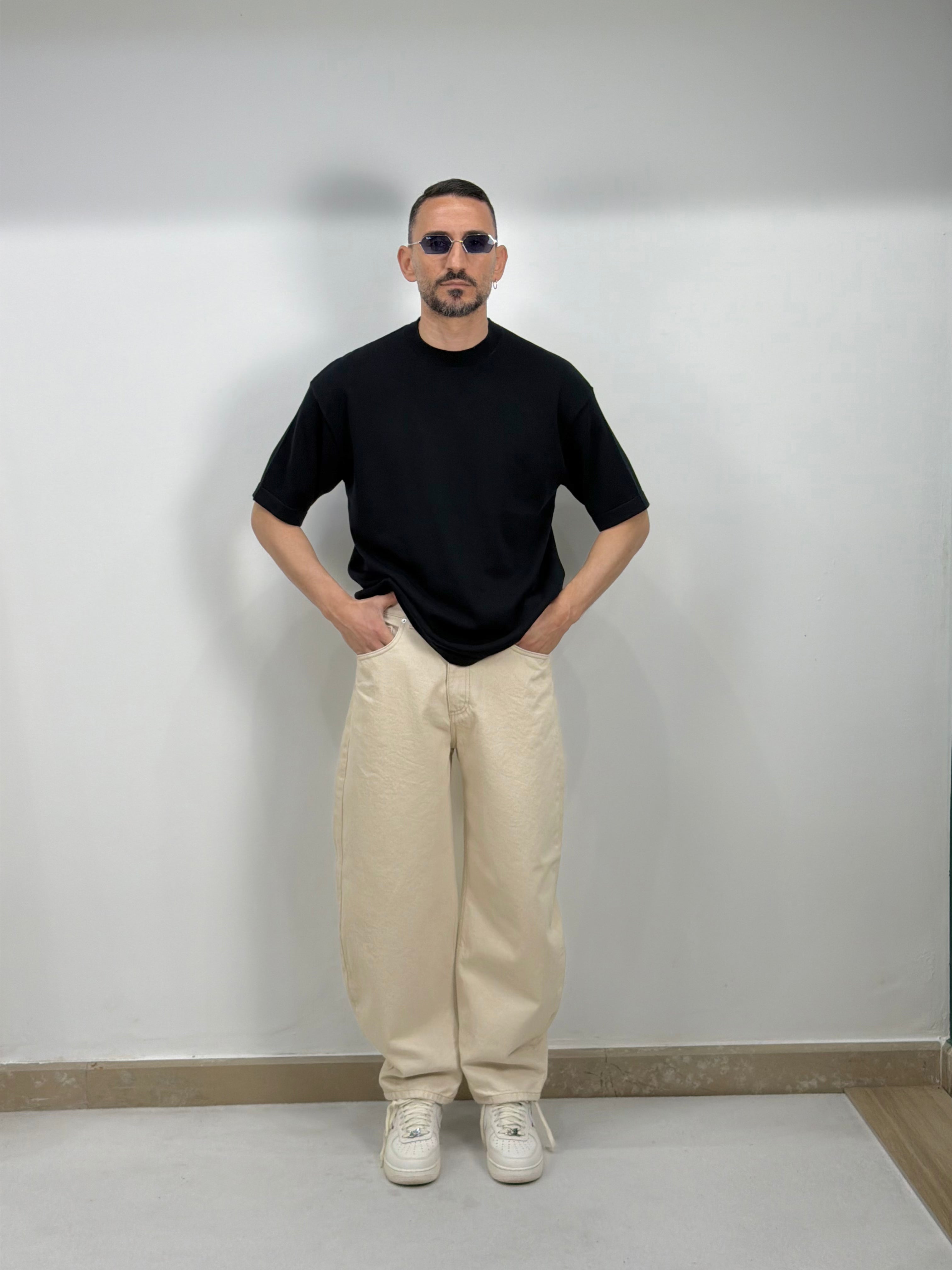 MAGLIA IN FILO OVER 3/4