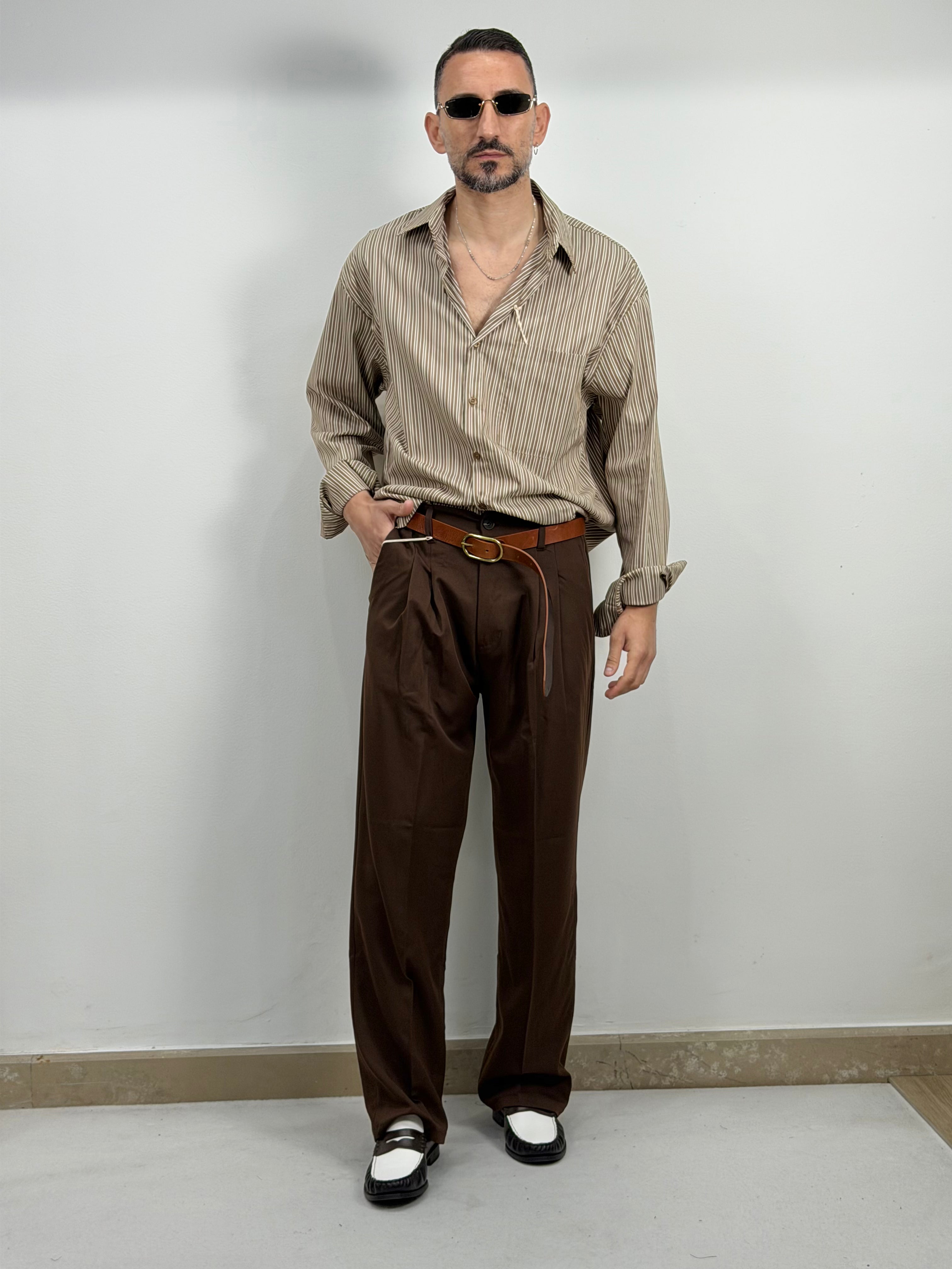CAMICIA MANICA LUNGA CAMEL