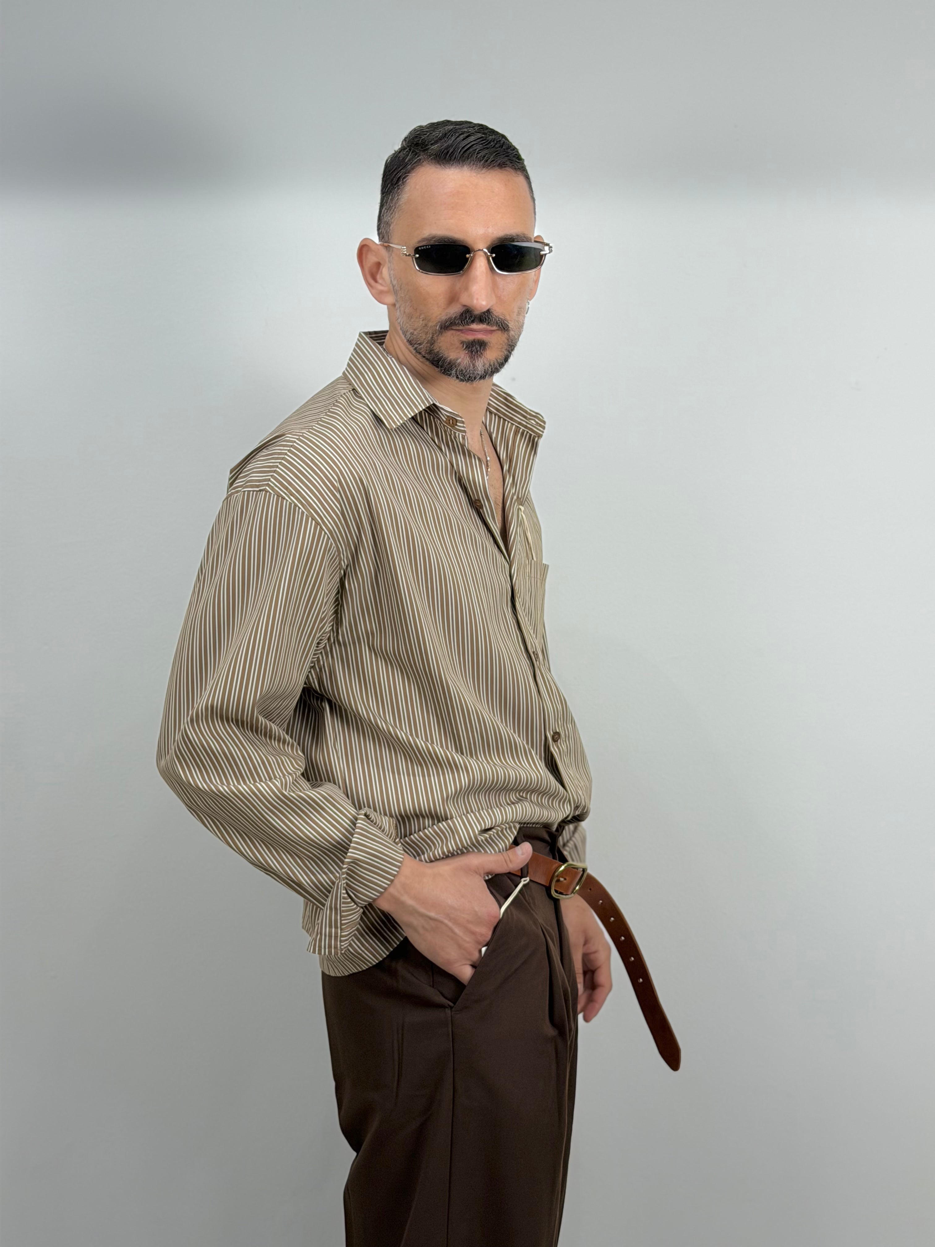 CAMICIA MANICA LUNGA CAMEL