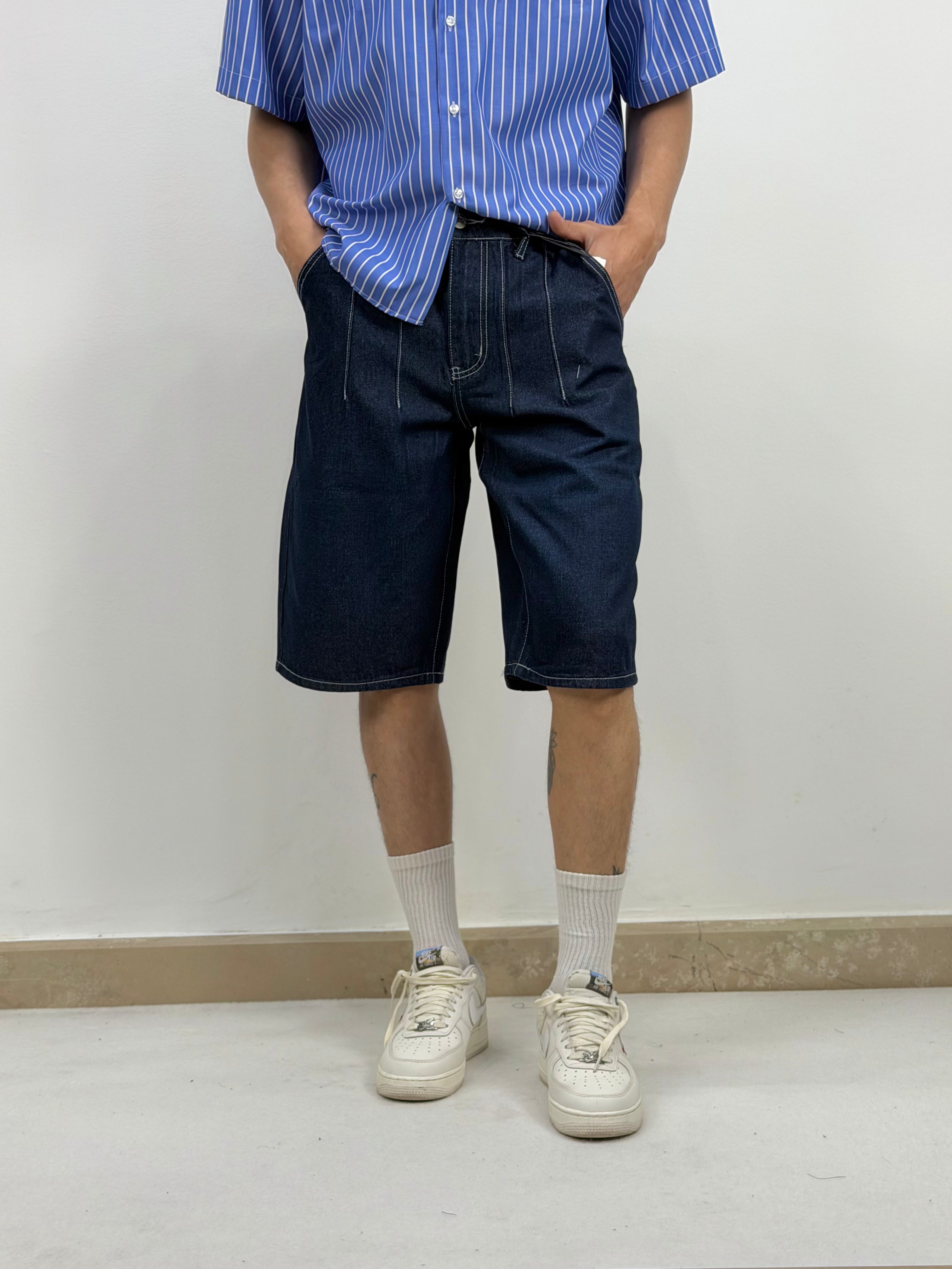 BERMUDA IN DENIM LAVAGGIO ZERO