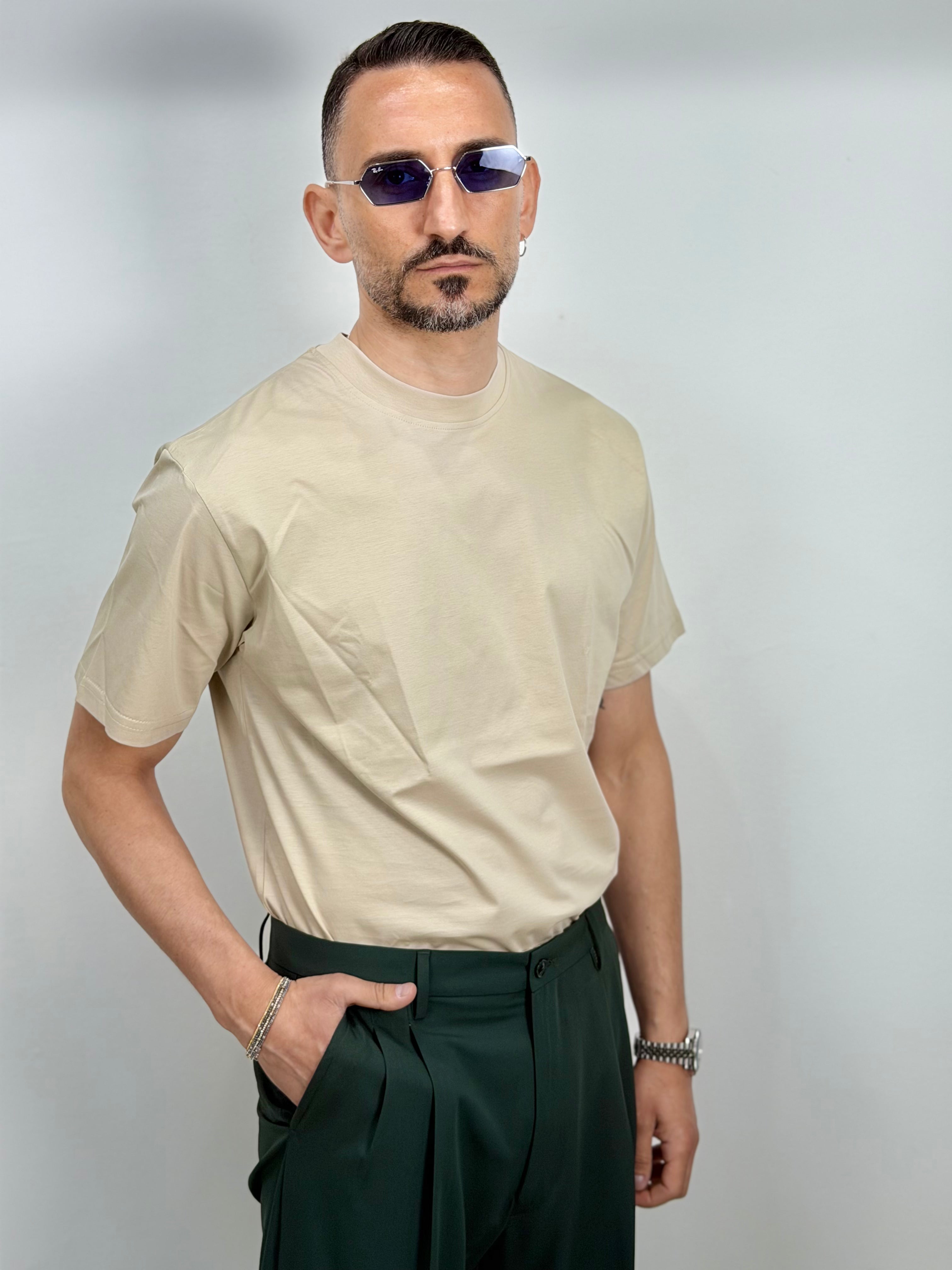 T SHIRT FILO DI SCOZIA PARICOLLO