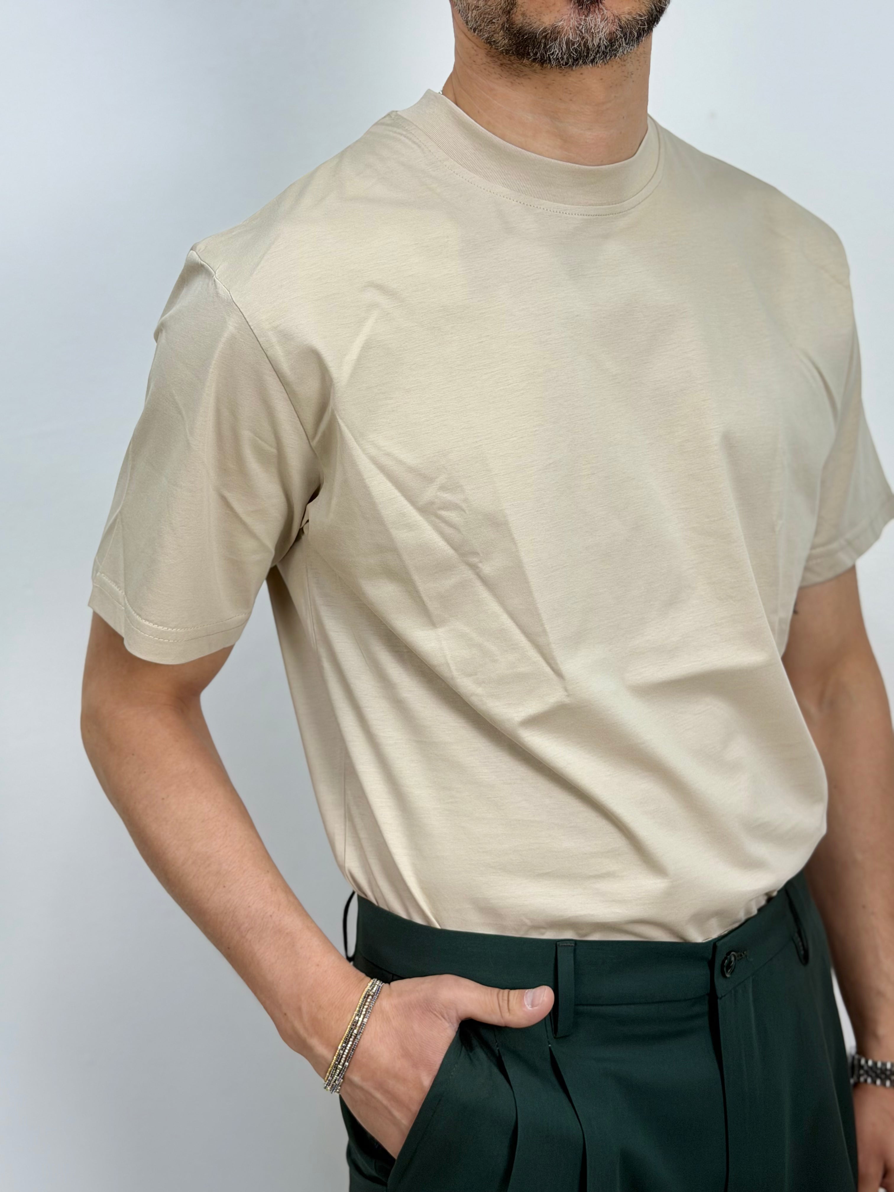 T SHIRT FILO DI SCOZIA PARICOLLO