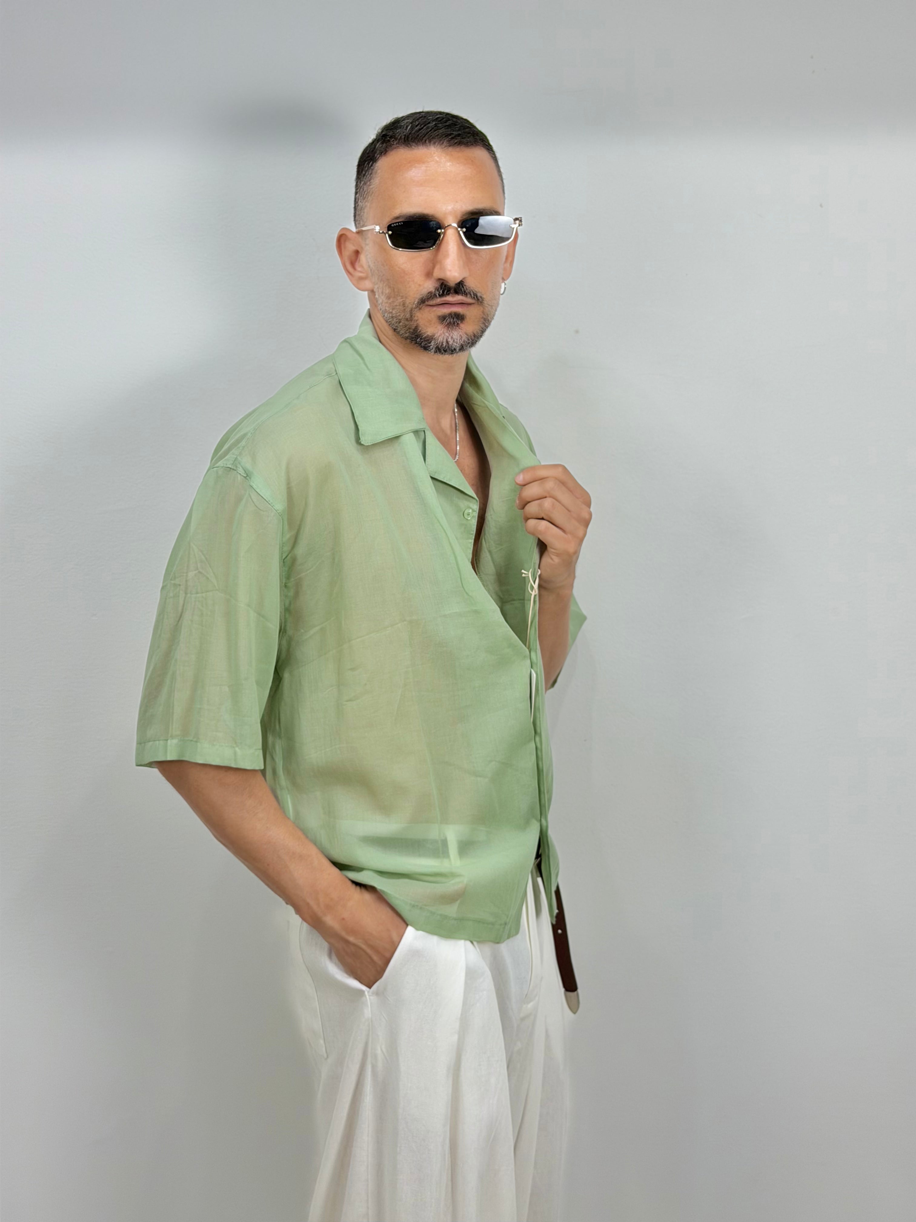 CAMICIA IN MISTO SETA