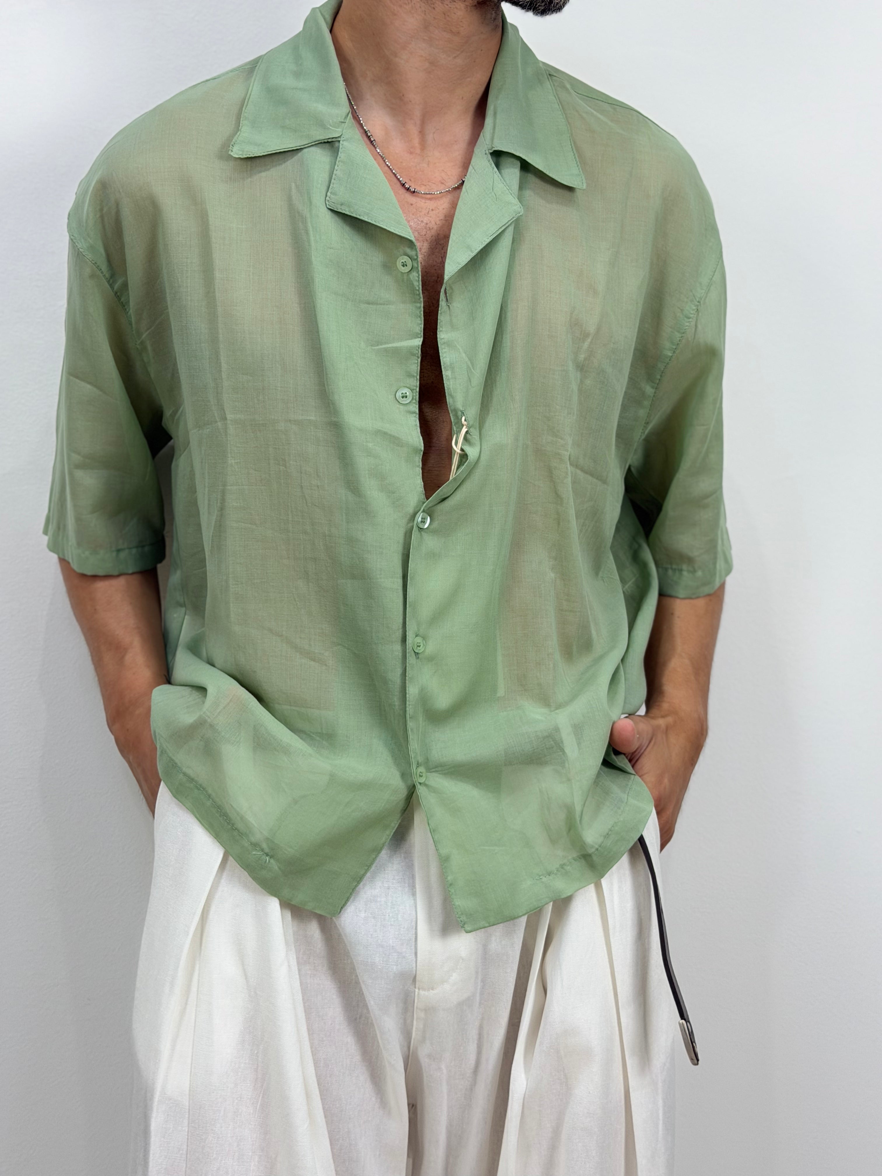 CAMICIA IN MISTO SETA