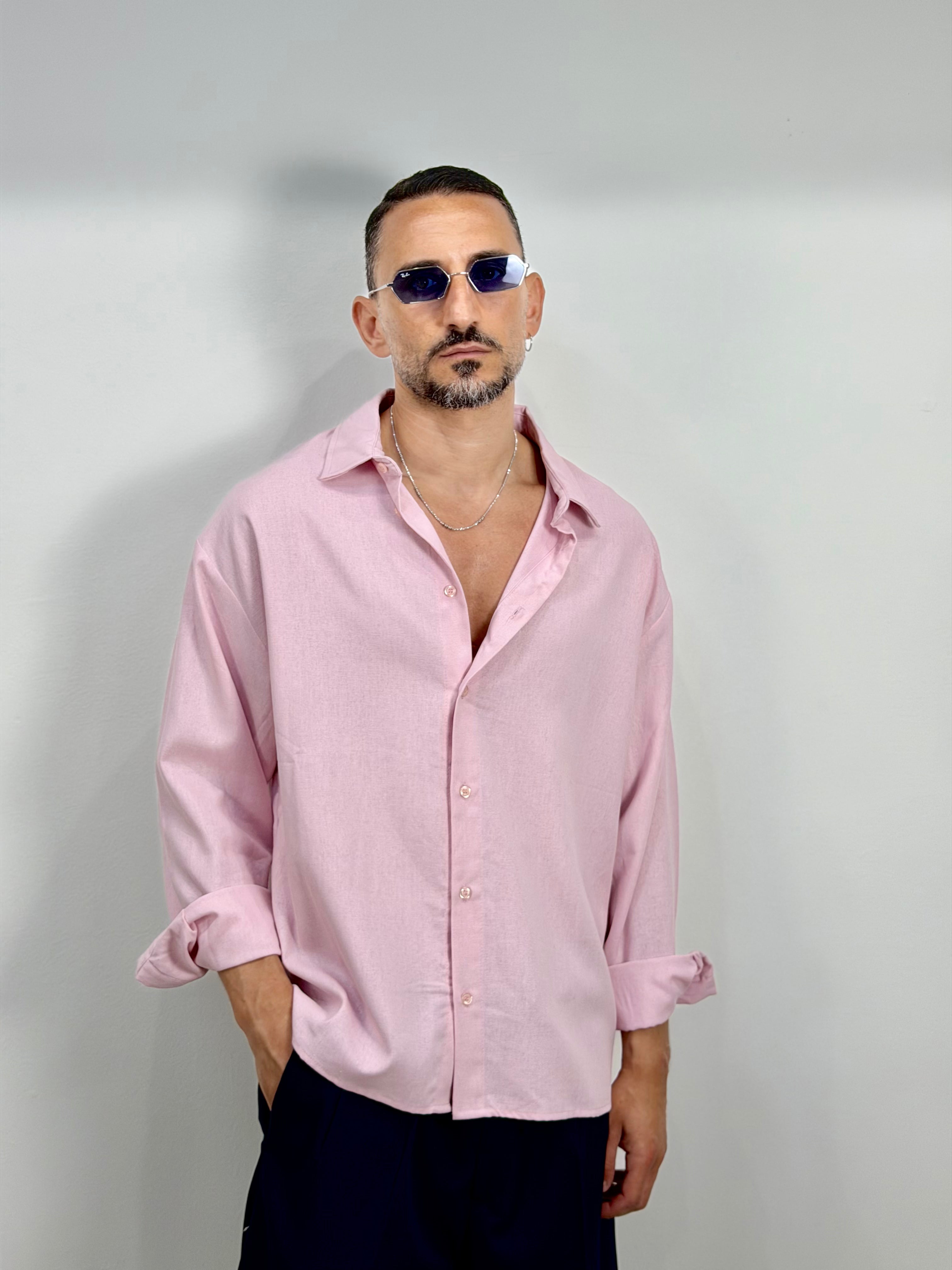 CAMICIA LINO OVER