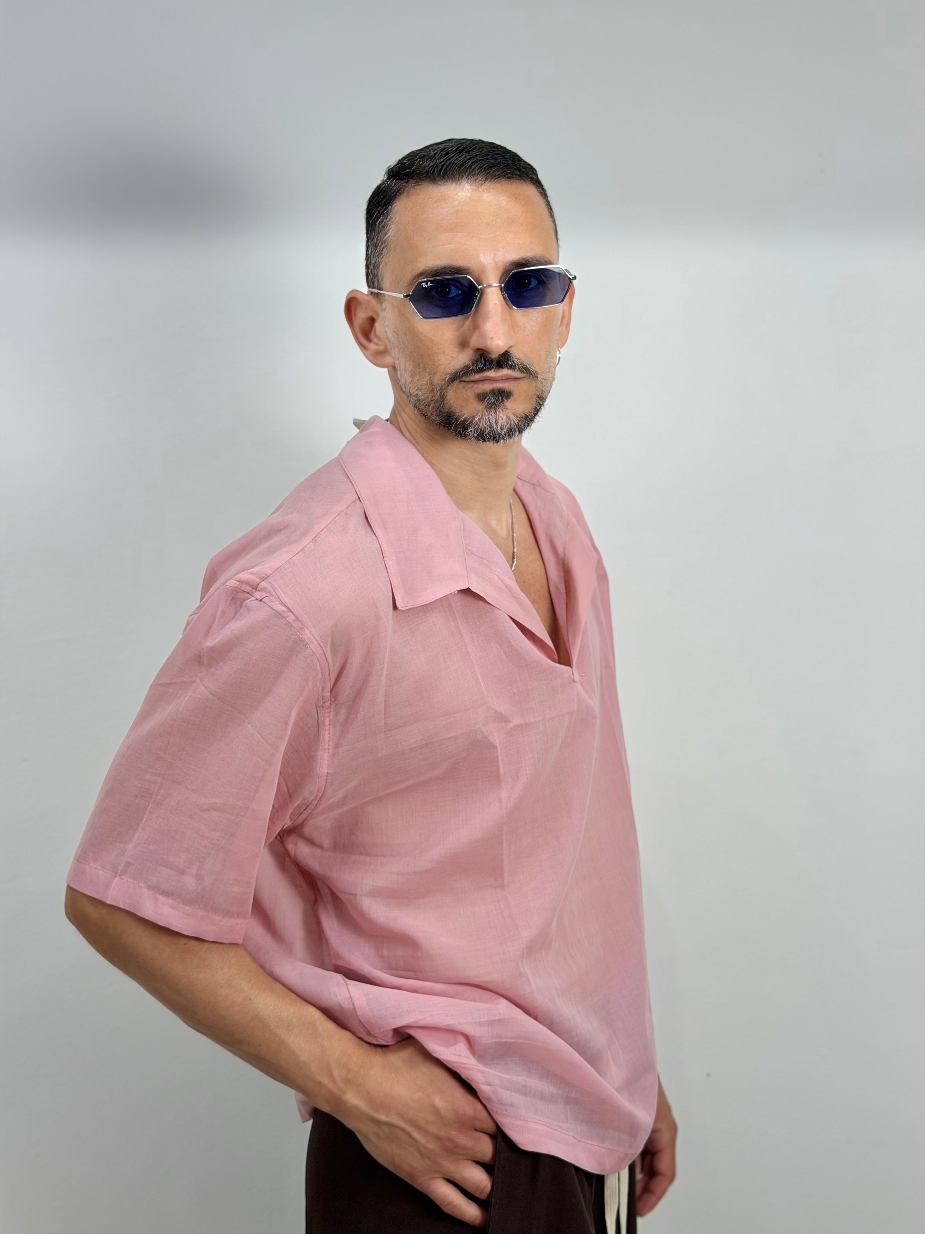 CAMICIA IN SETA SCOLLO V