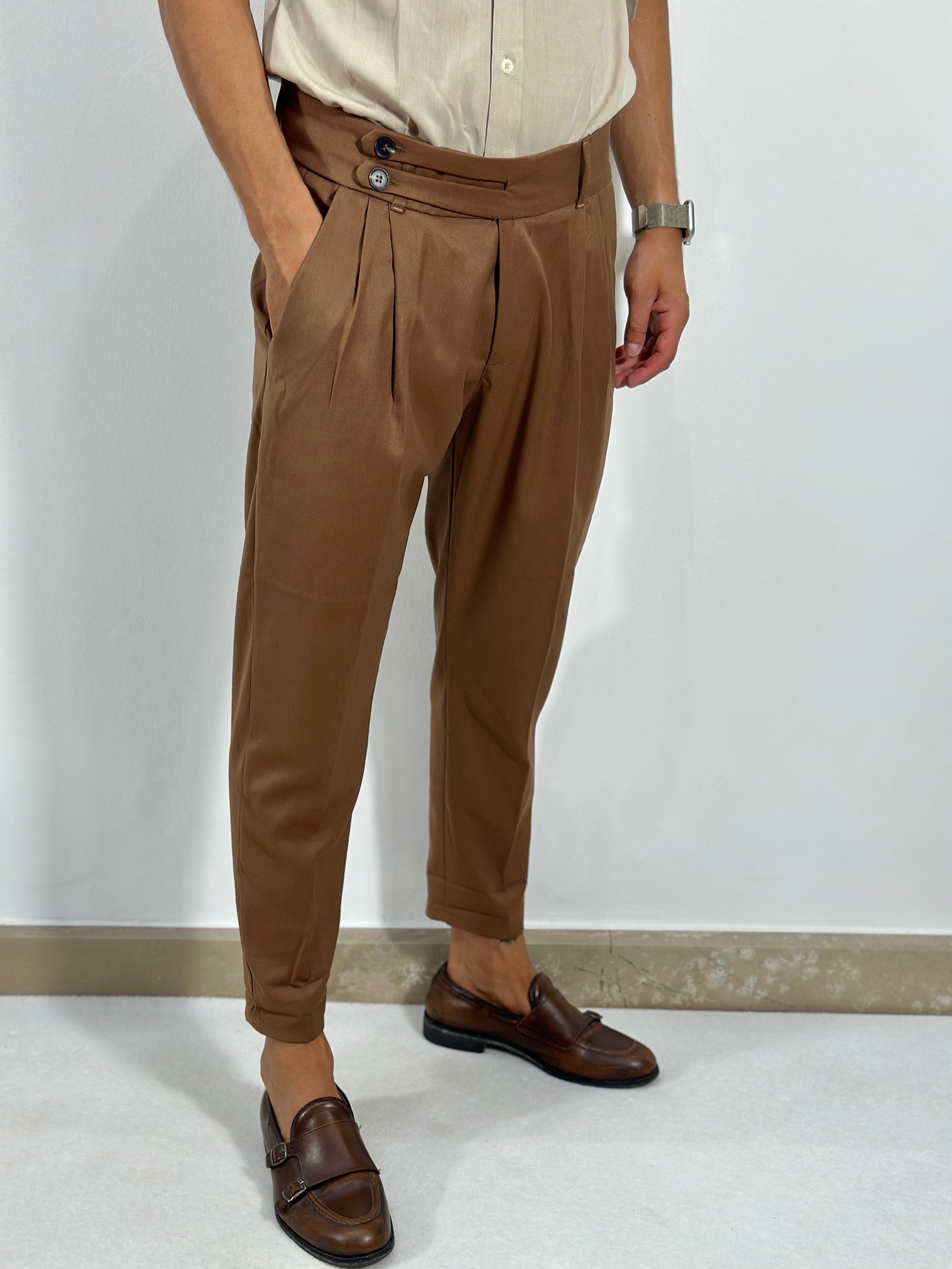 PANTALONE VITA ALTA BIFORCATO