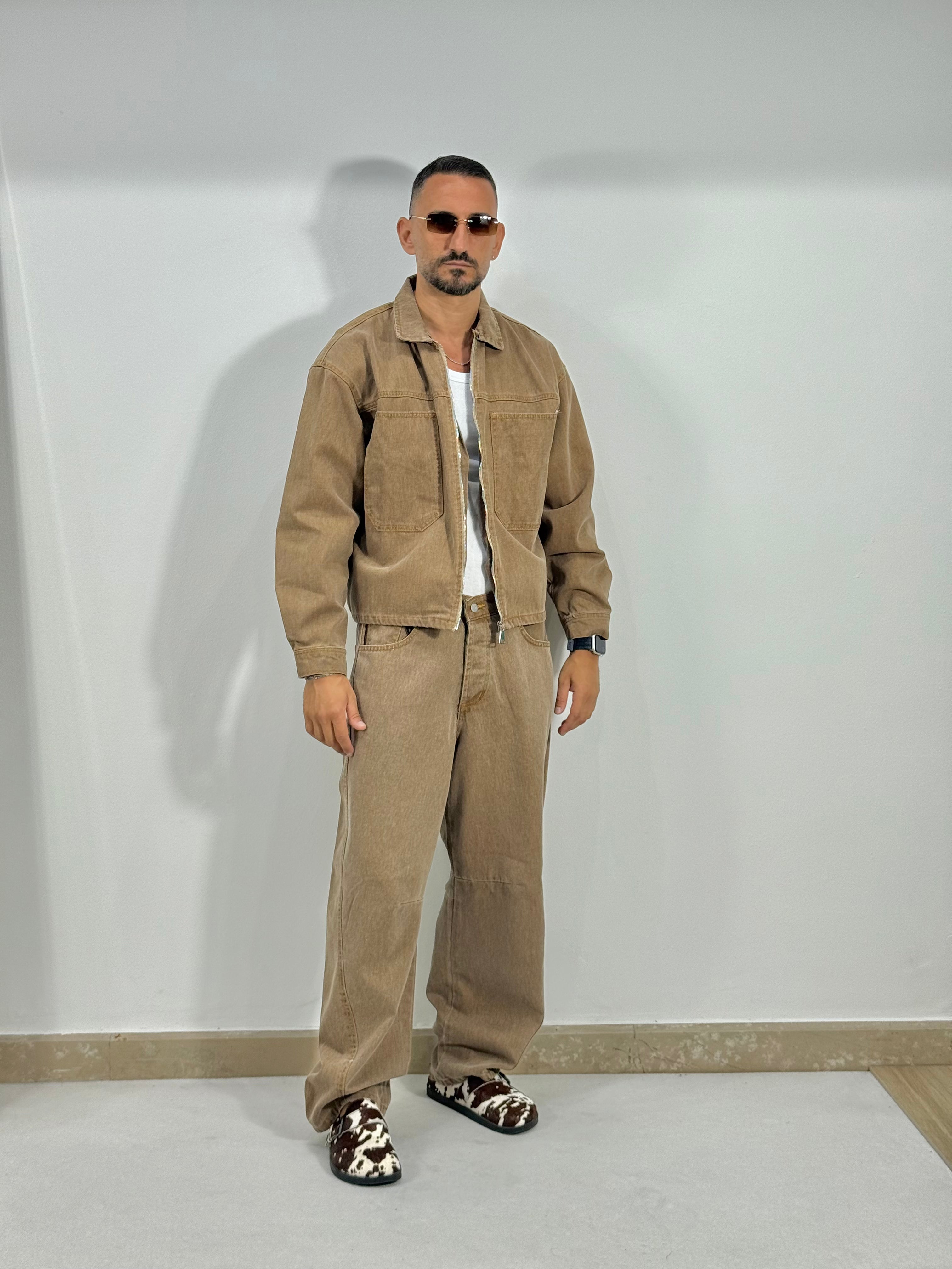 COORDINATO IN DENIM SAFARI