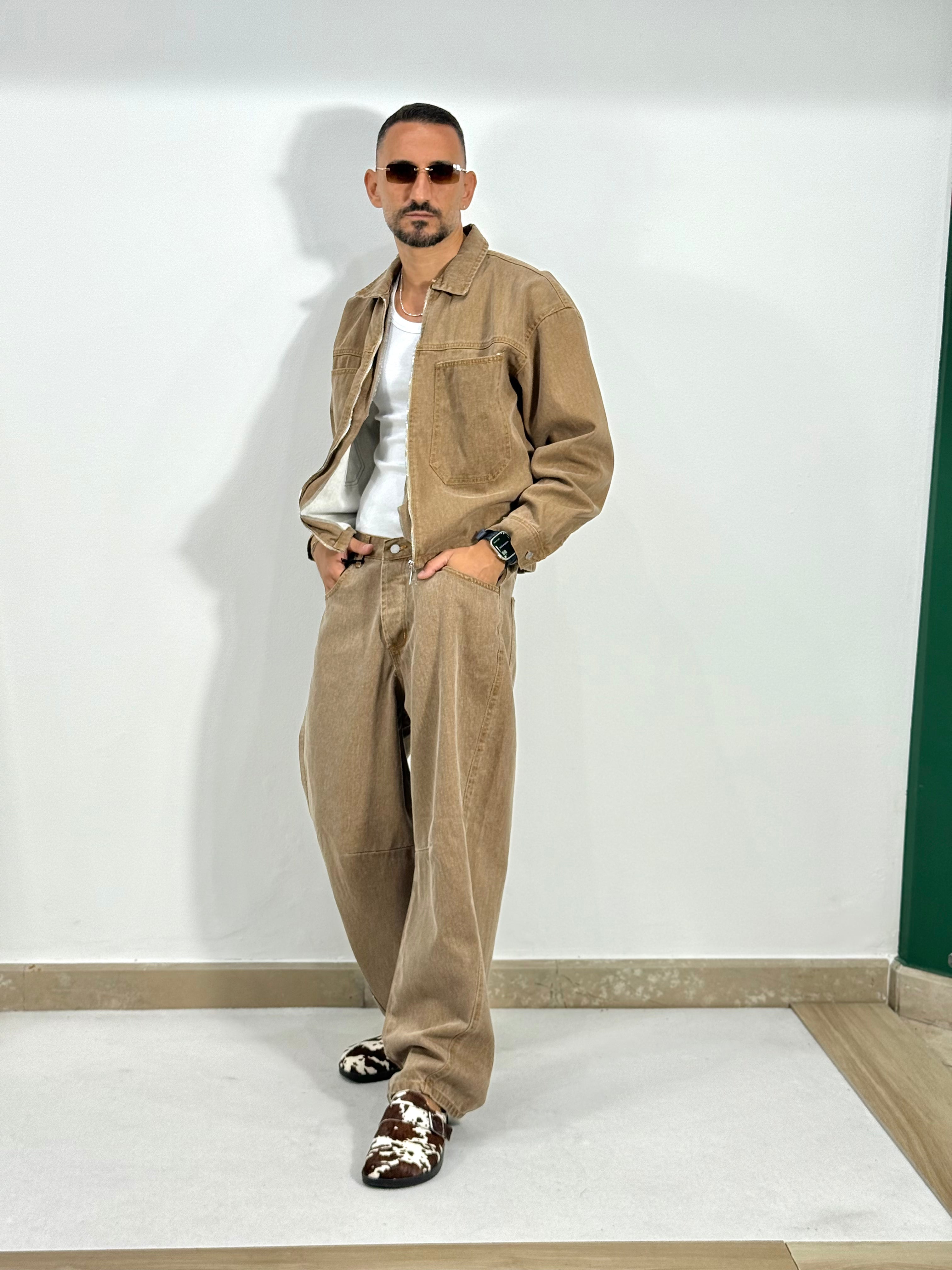 COORDINATO IN DENIM SAFARI