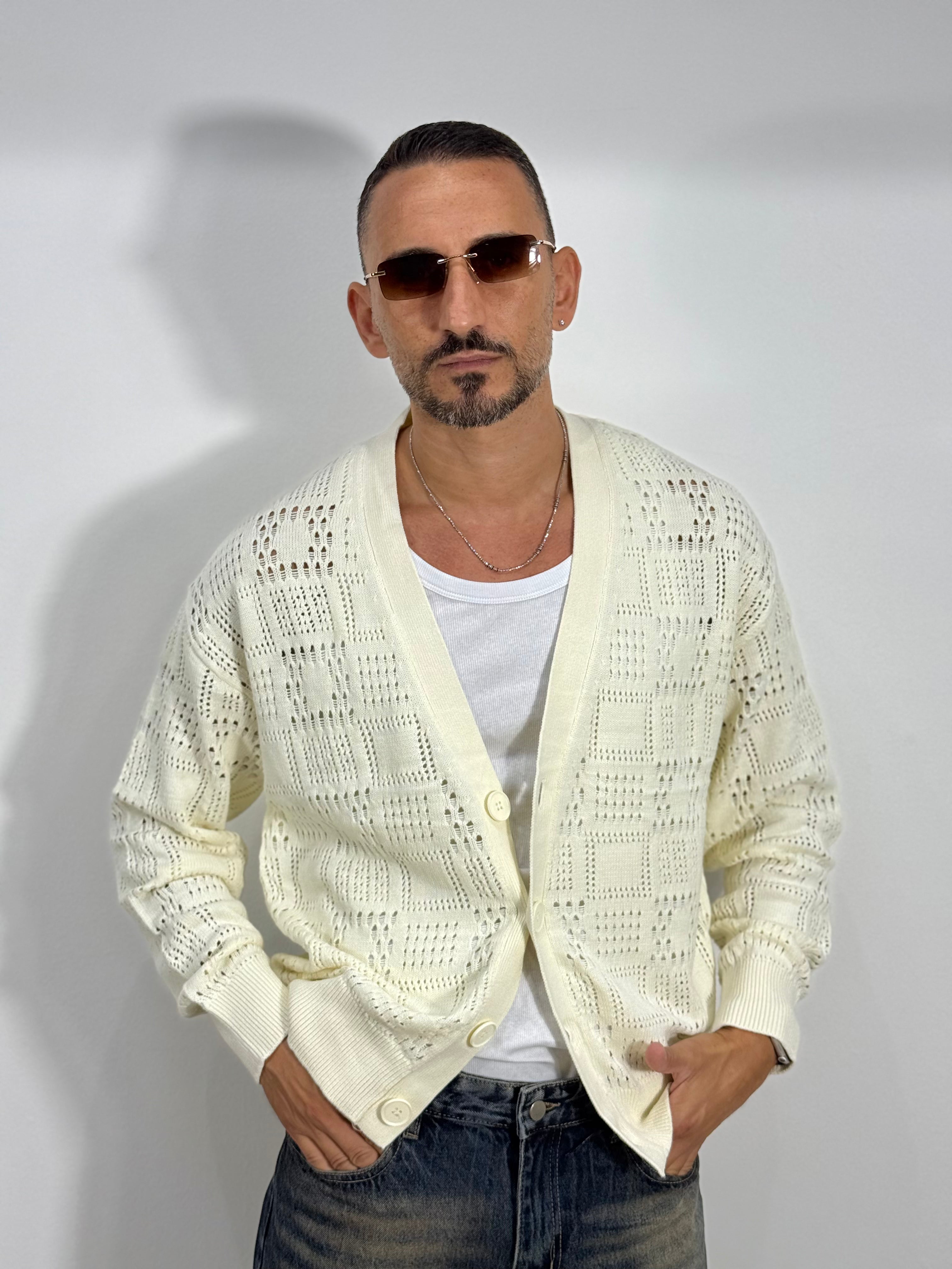 CARDIGAN TRAFORATO
