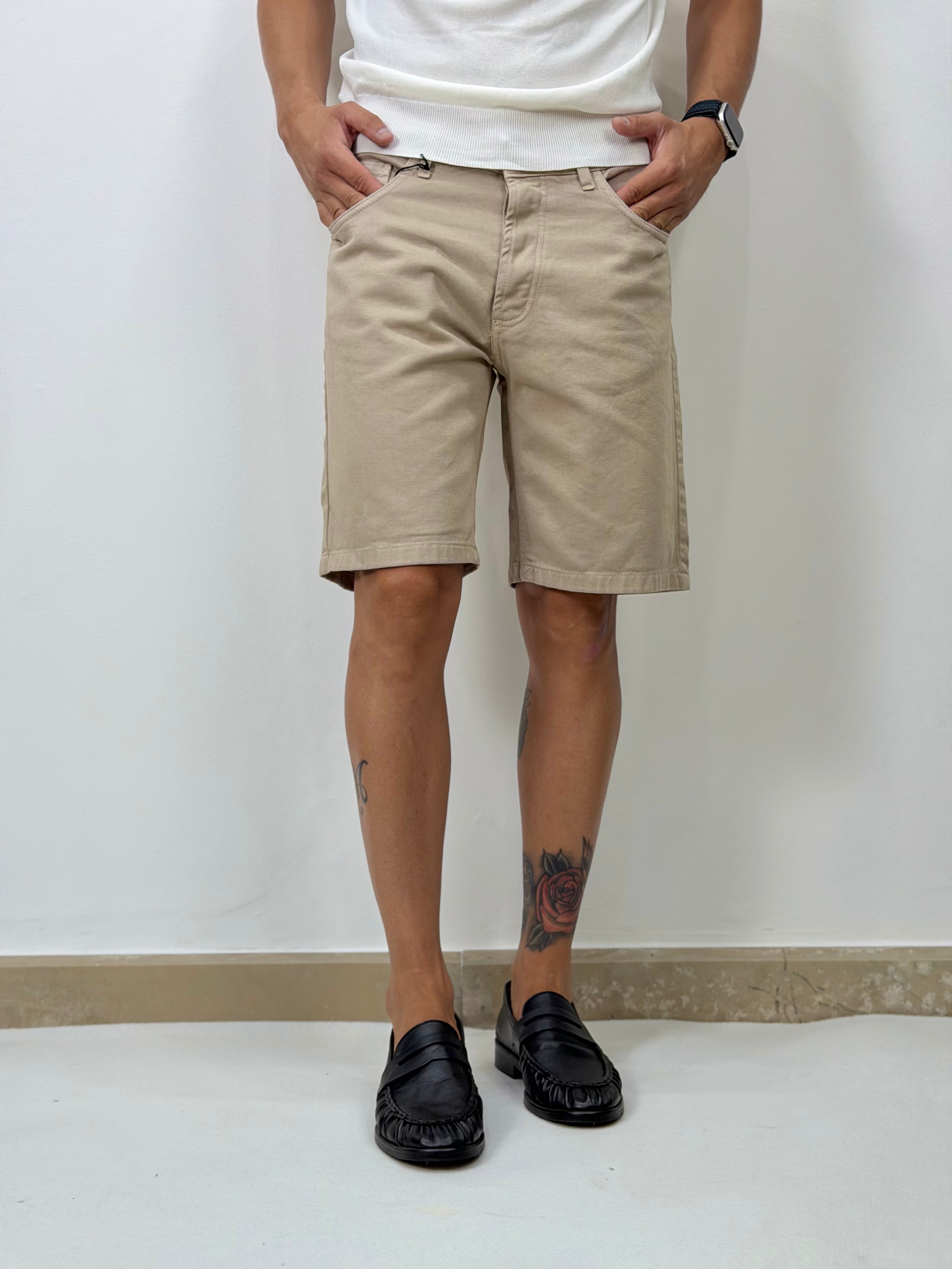 SHORT IN DENIM SAFARI
