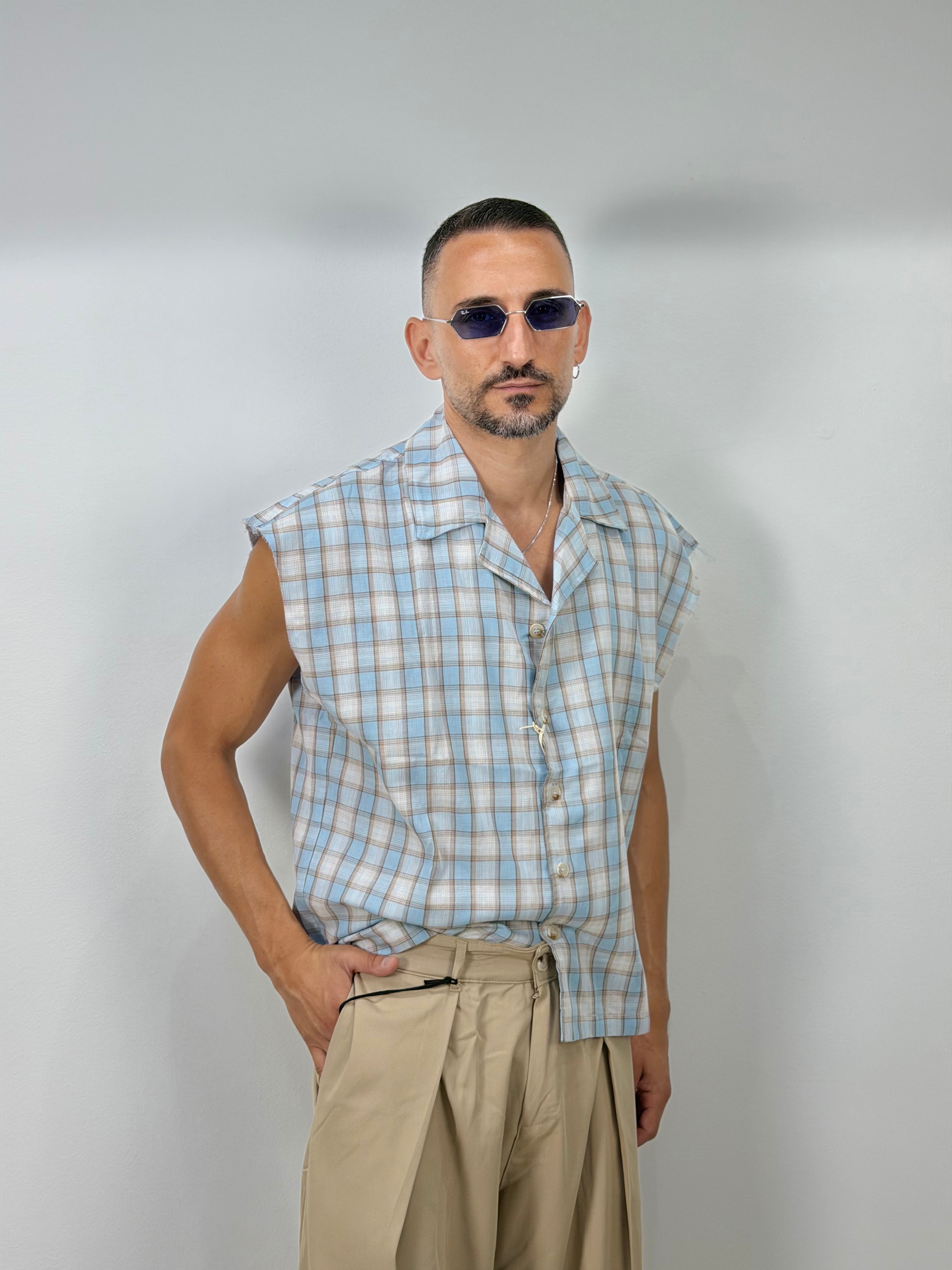 CAMICIA SMANICATA