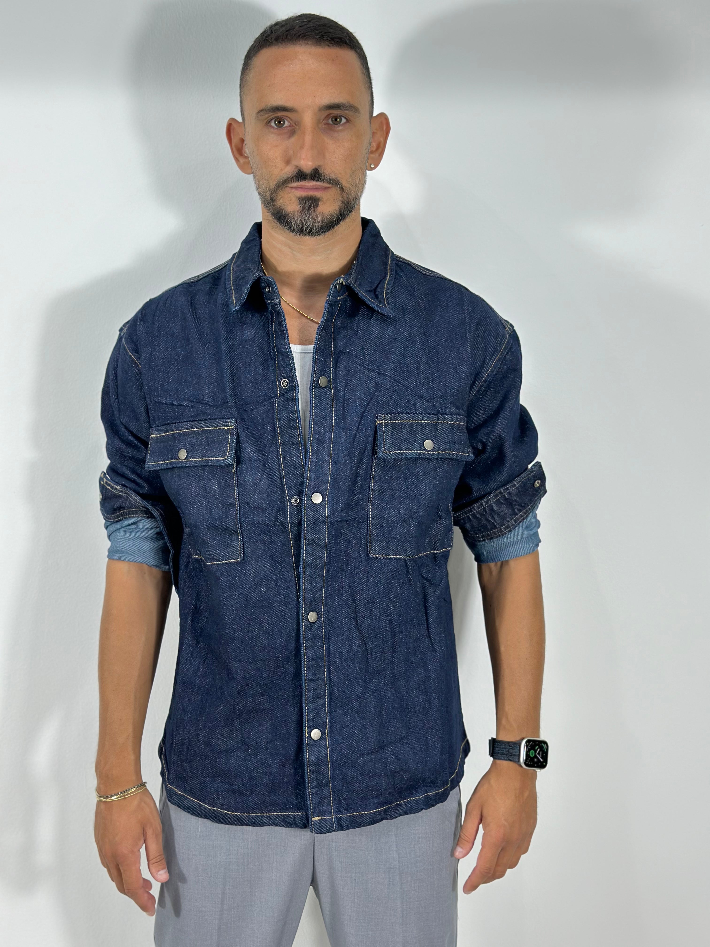 GIACCA CAMICIA IN DENIM