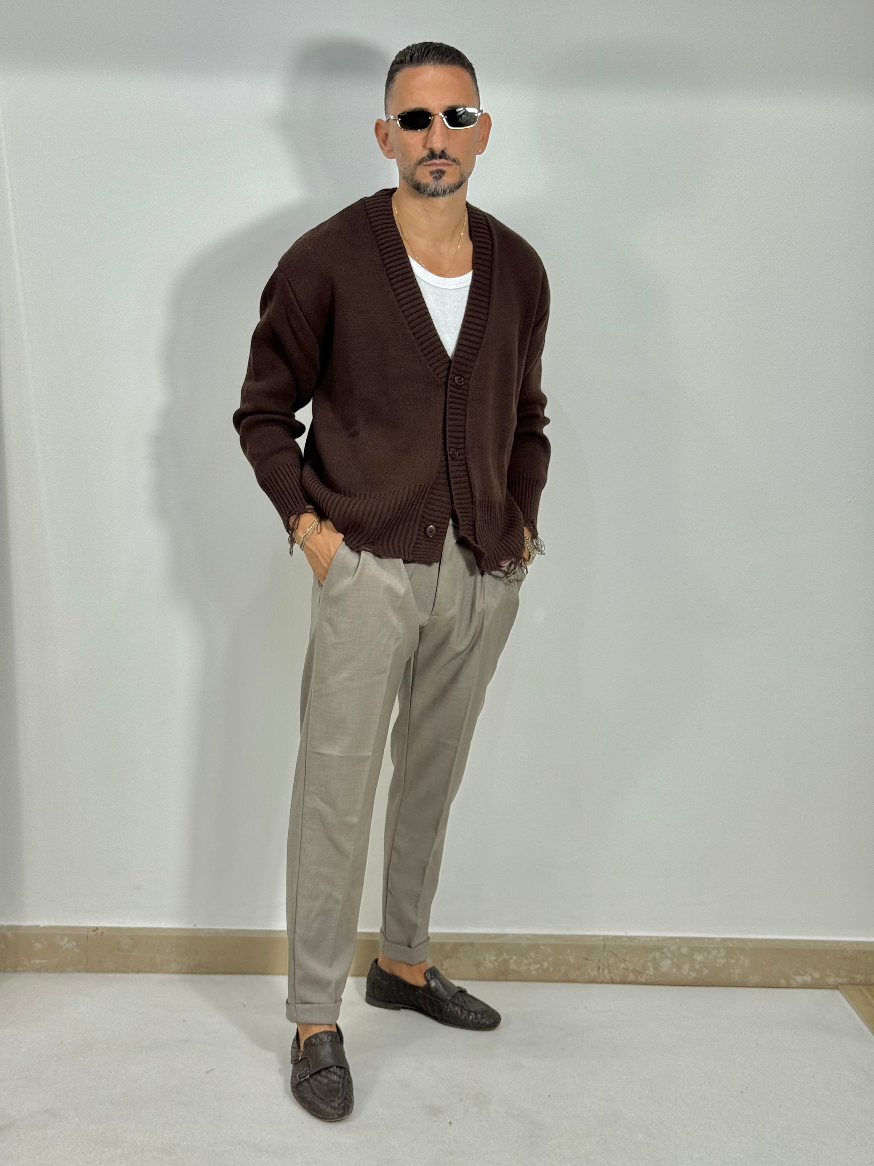 PANTALONI CHINOS STRUTTURATI