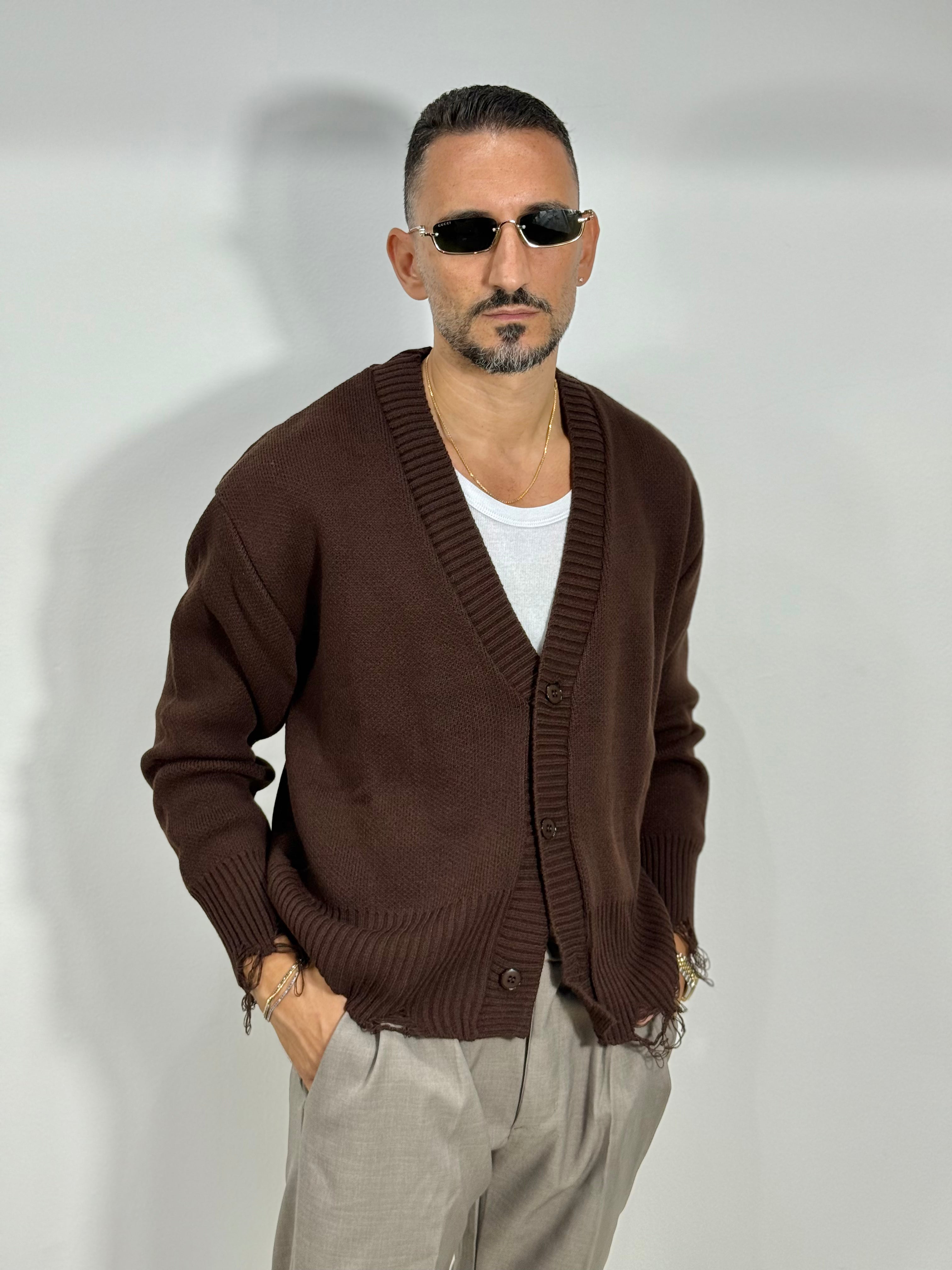 CARDIGAN SFRANGIATO