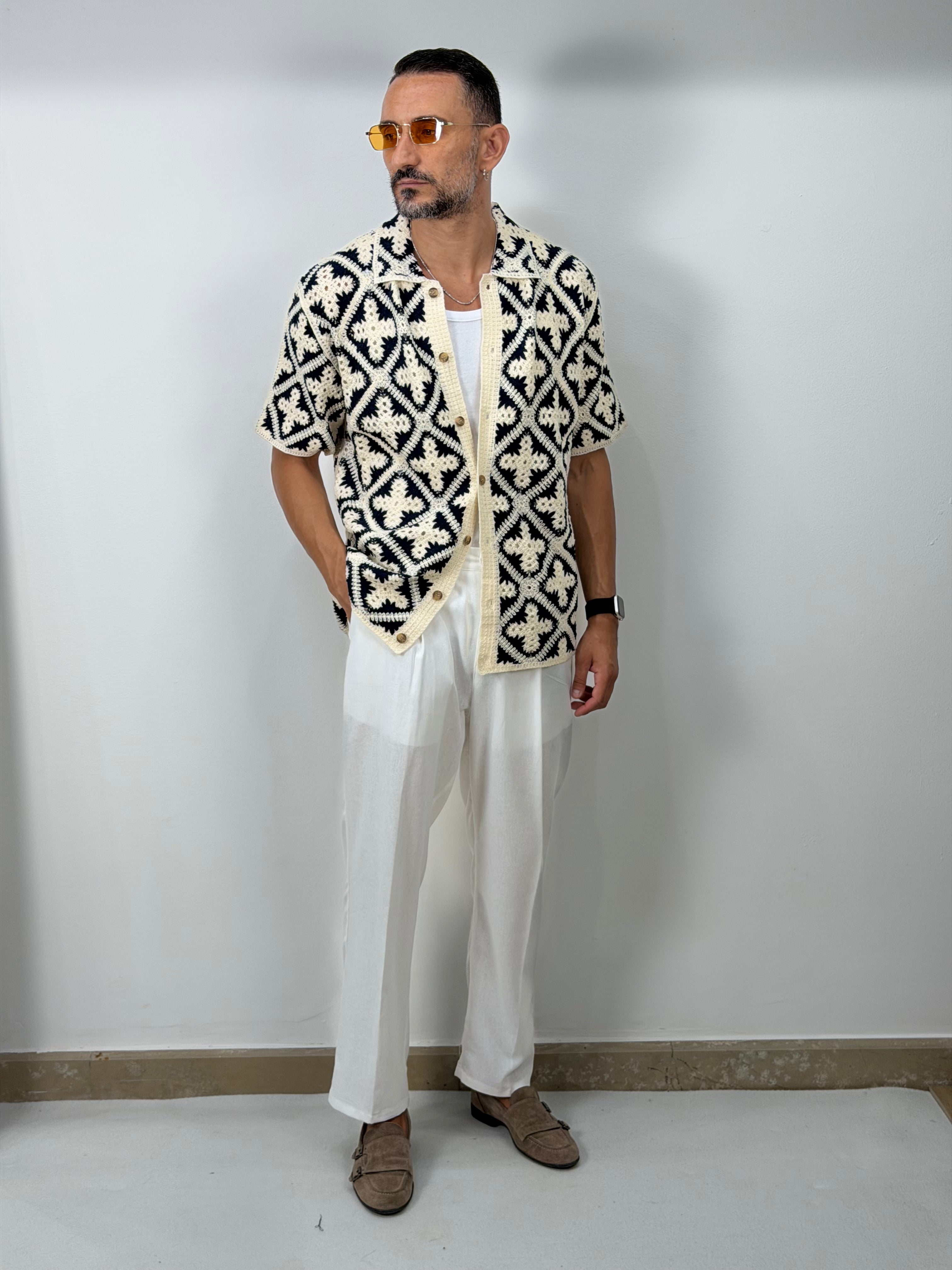 CAMICIA MACRAME
