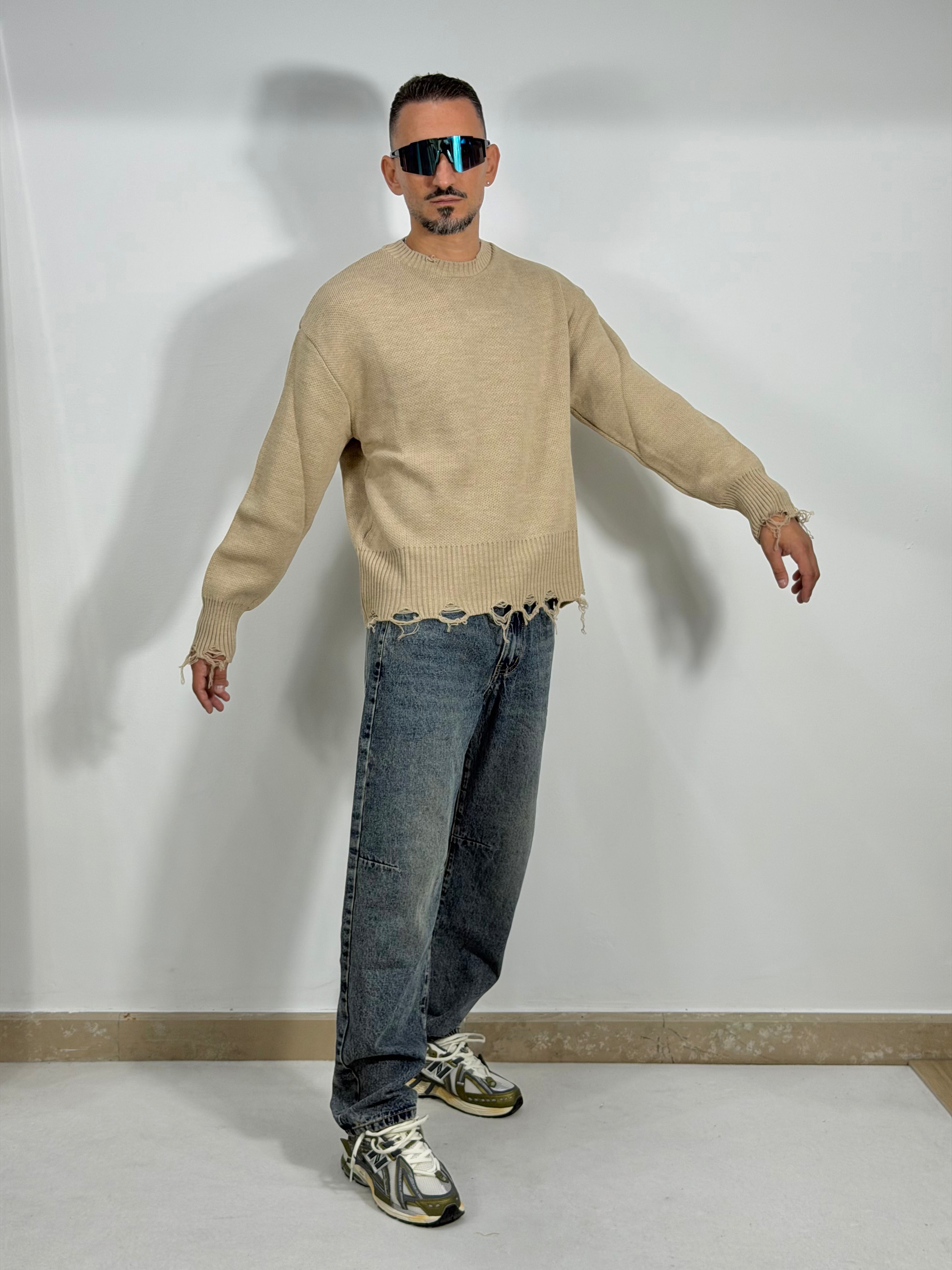 DENIM BAGGY SABBIATO