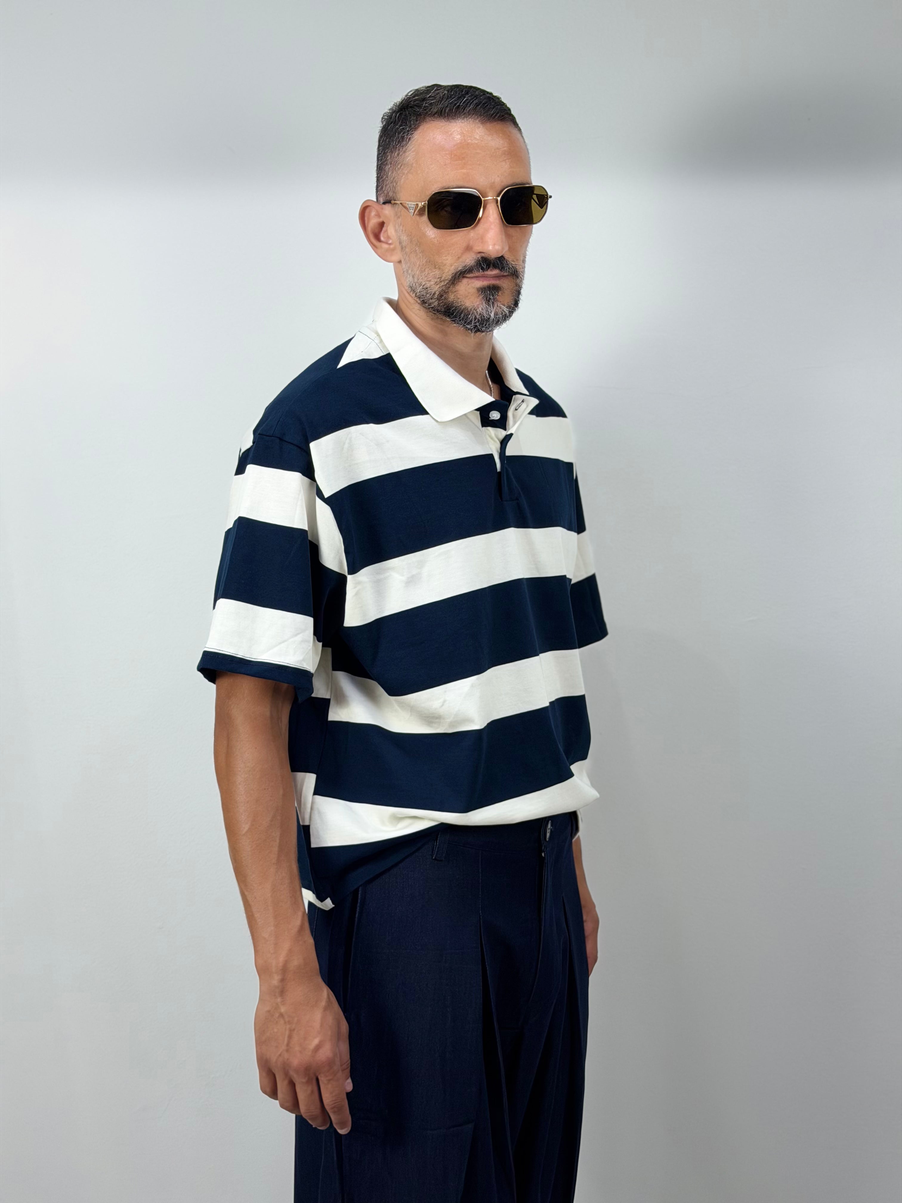 POLO OVER RIGATA