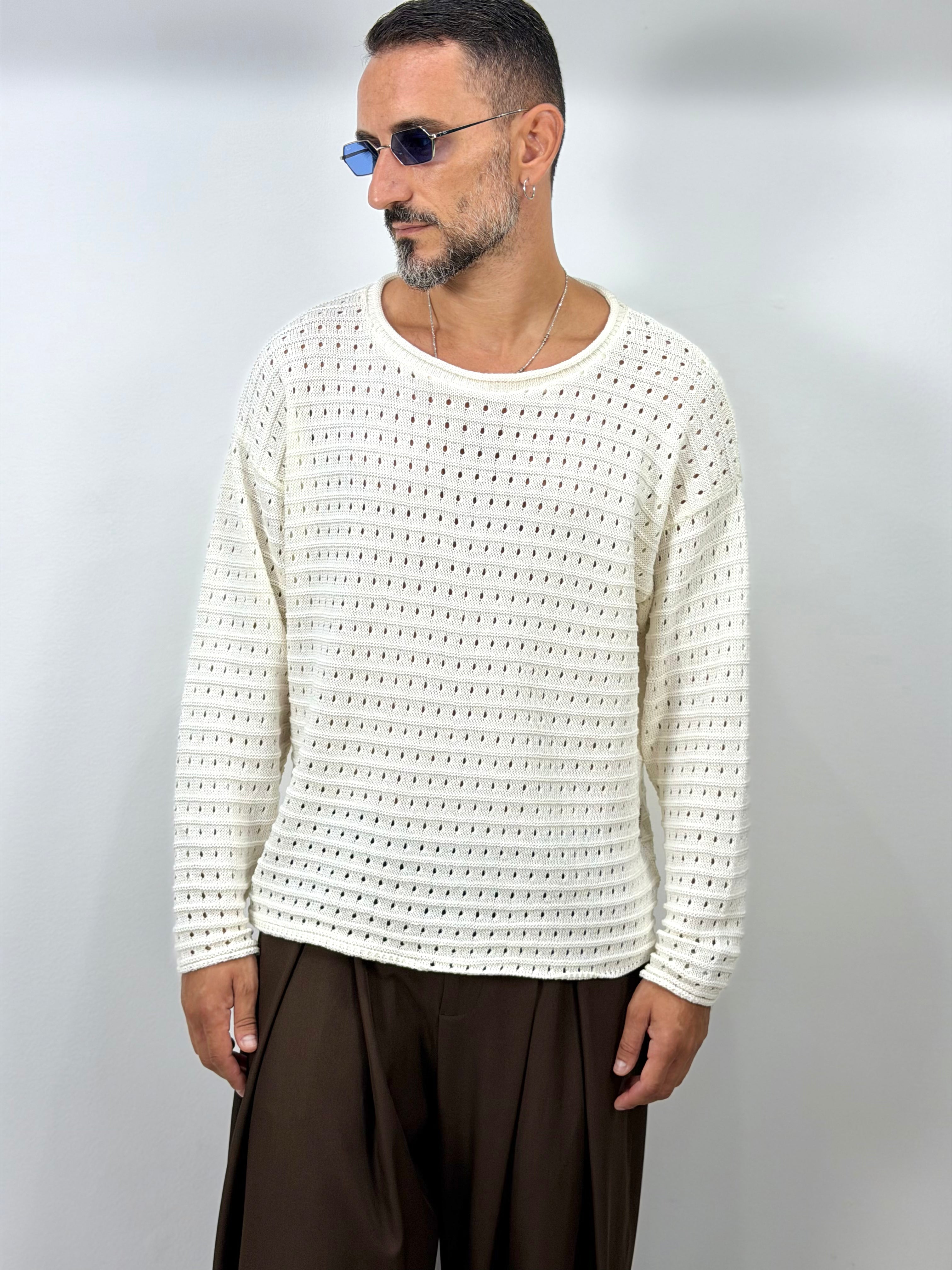 PULLOVER TRAFORATO